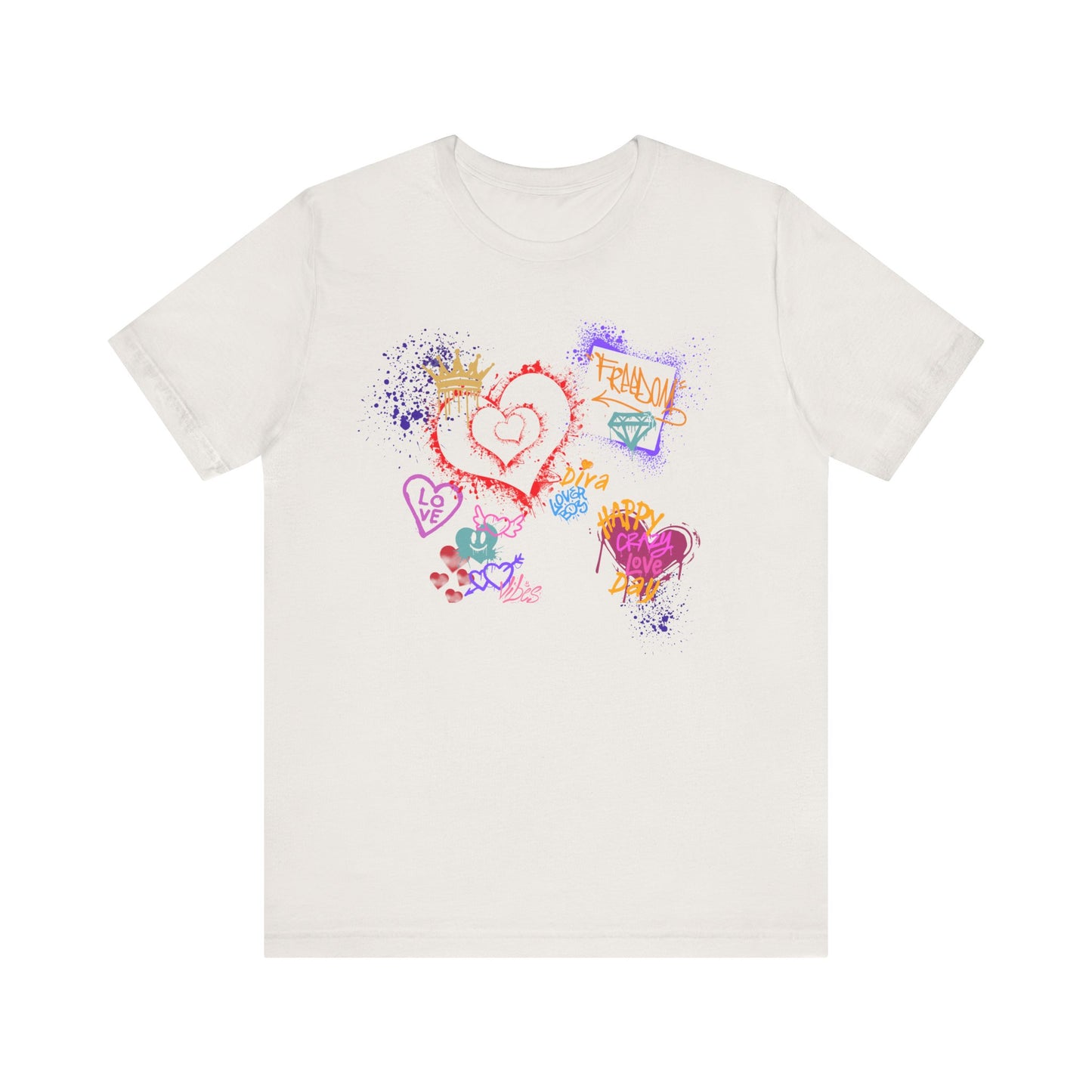 Love Graffiti | wall Art Love Notes Unisex Jersey Tee