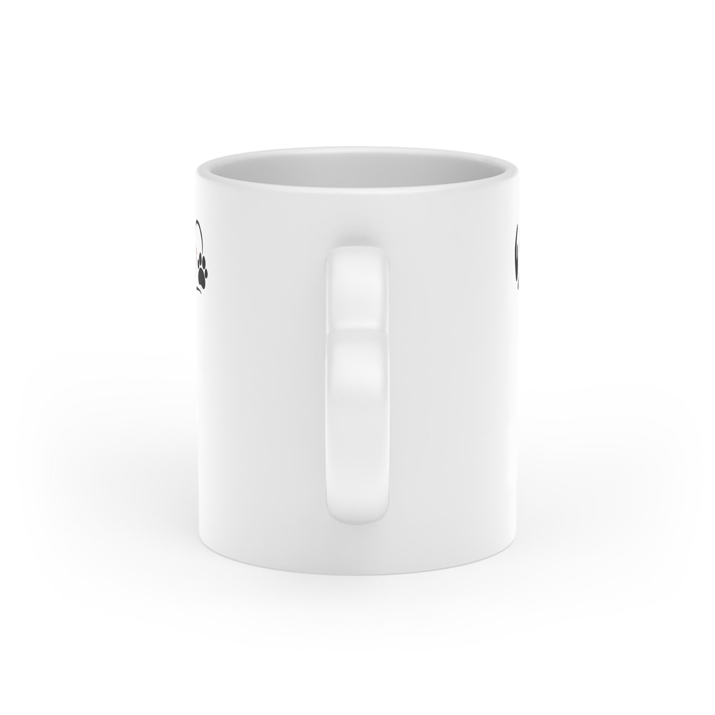 Cute Cats & Hearts | Four Paws Love Cat Coffee Cup | Heart-Shaped Mug