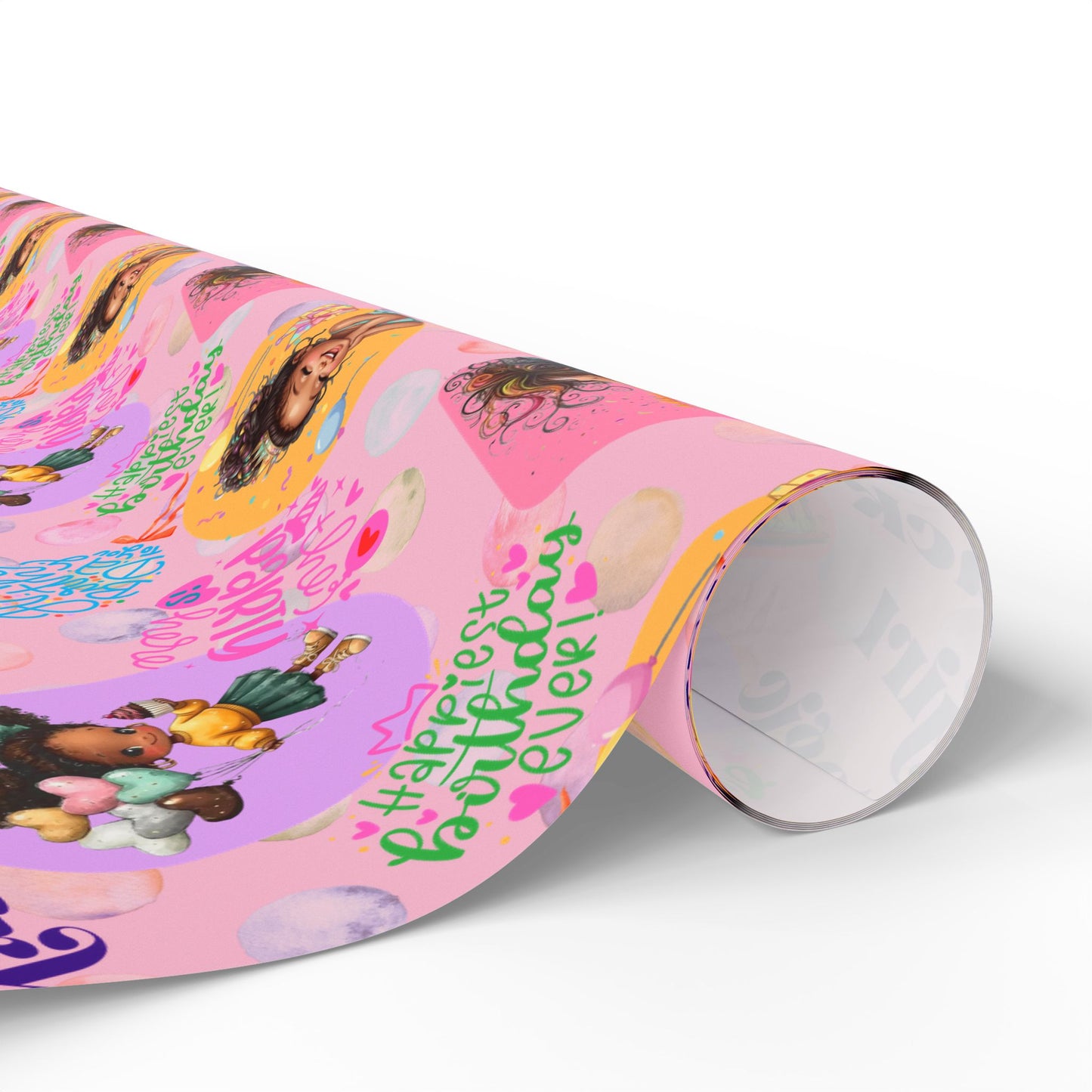 Little Queens Party |  Party Girl Wishes | Wrapping Paper