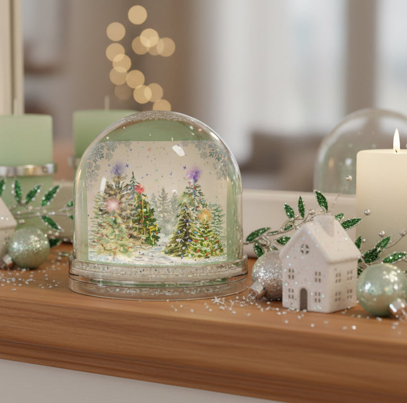 Snow Globe | Christmas Tree Forest | Holiday Decor