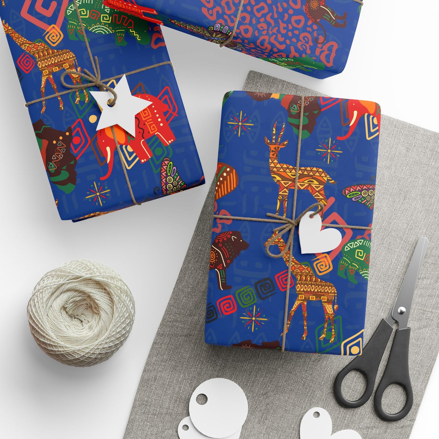 Wrapping Papers - Savannah Safari (Night Waters) Gift Wrap Papers Animals and Africa Prints Gift Wrap