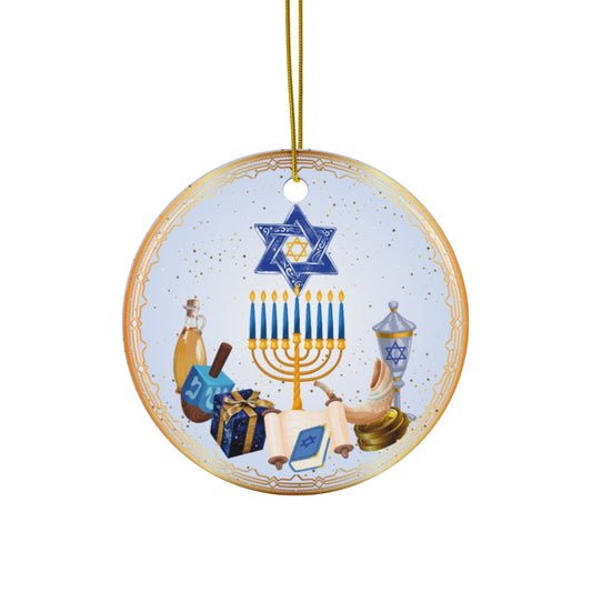 Hanukkah Charms | Jewish Inspired | Heirloom Ceramic Ornaments (1pc, 3pcs, 5pcs, 10pcs)