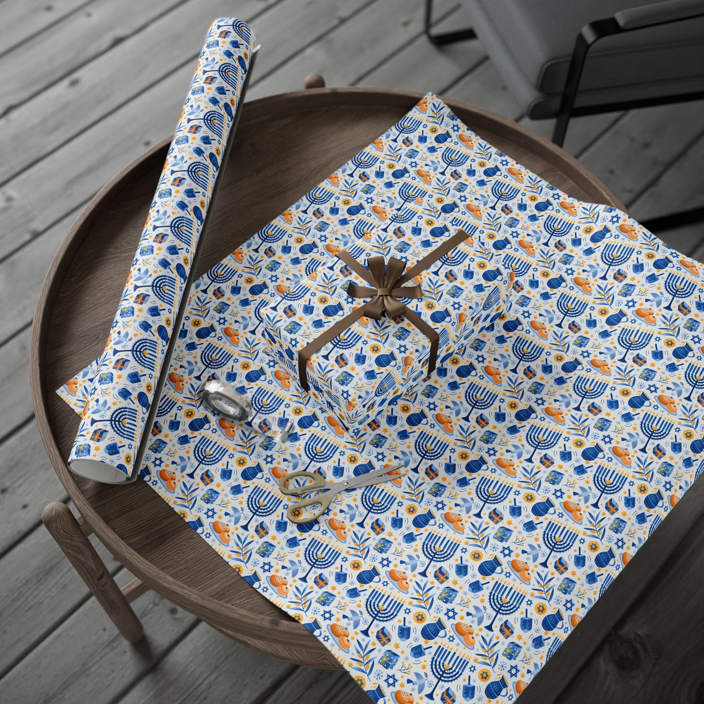 Celebrate Chanukah | Jewish Inspired | Wrapping Paper