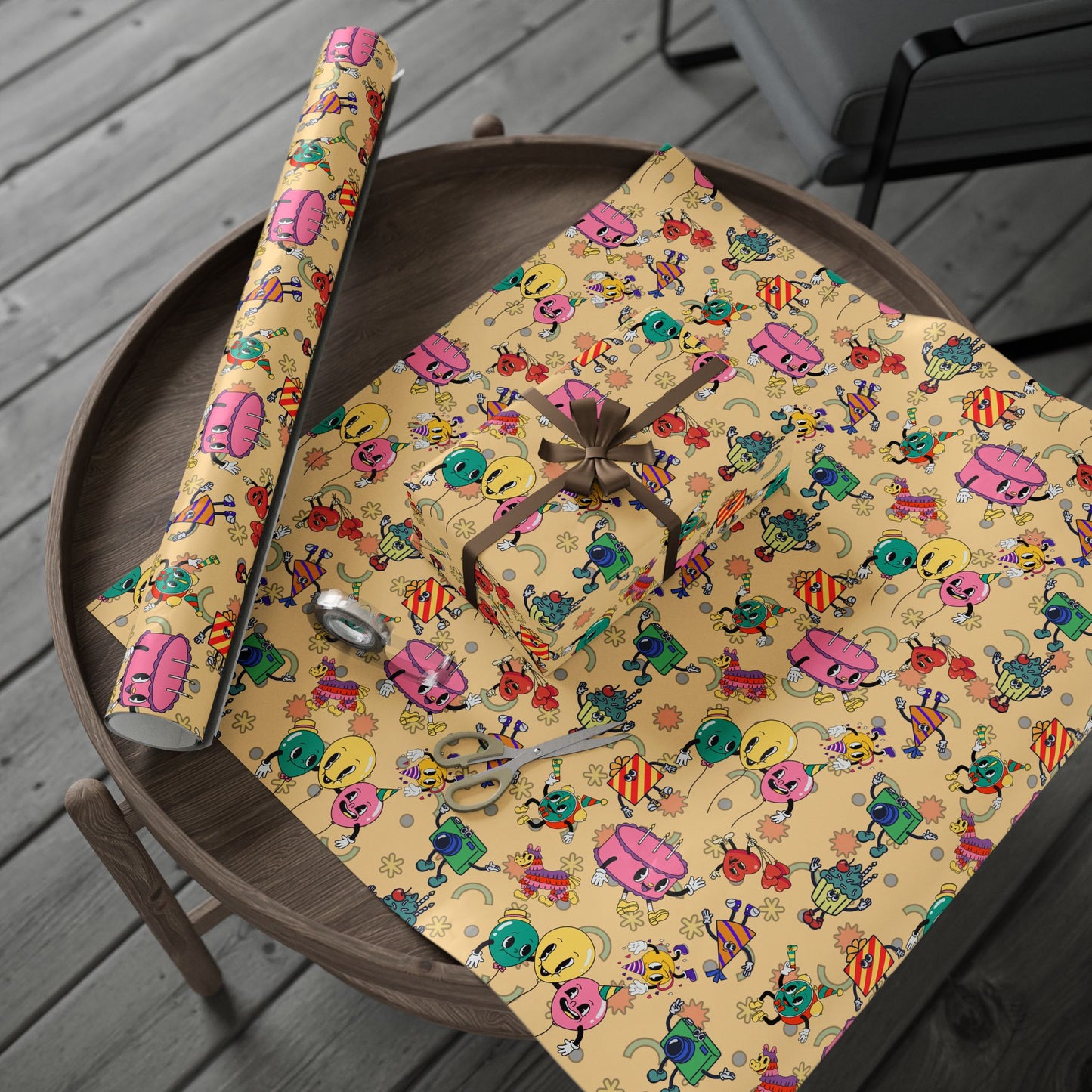 Loonies Birthday Party Gift Wrap | The Funnies | Cartoonist Wrapping Paper