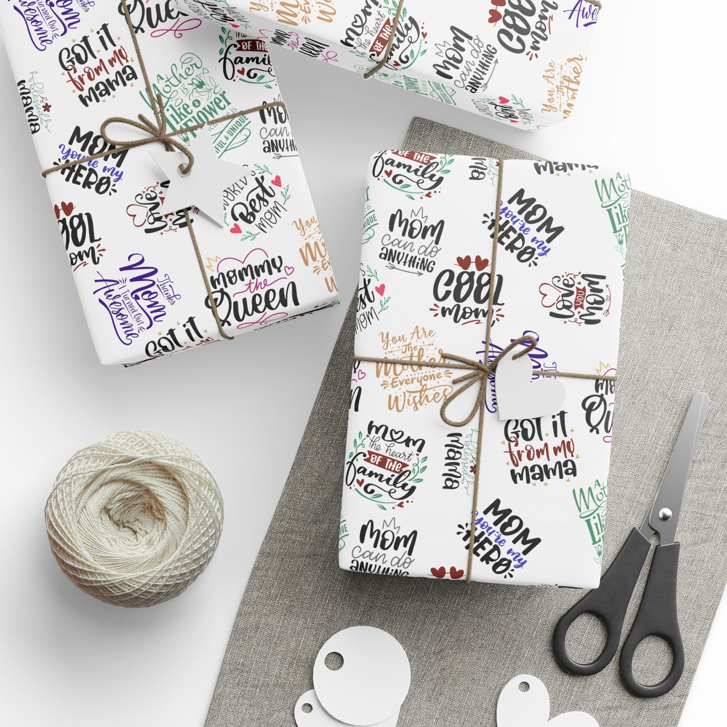 Moms are the … | Love My Mom Wrapping Papers