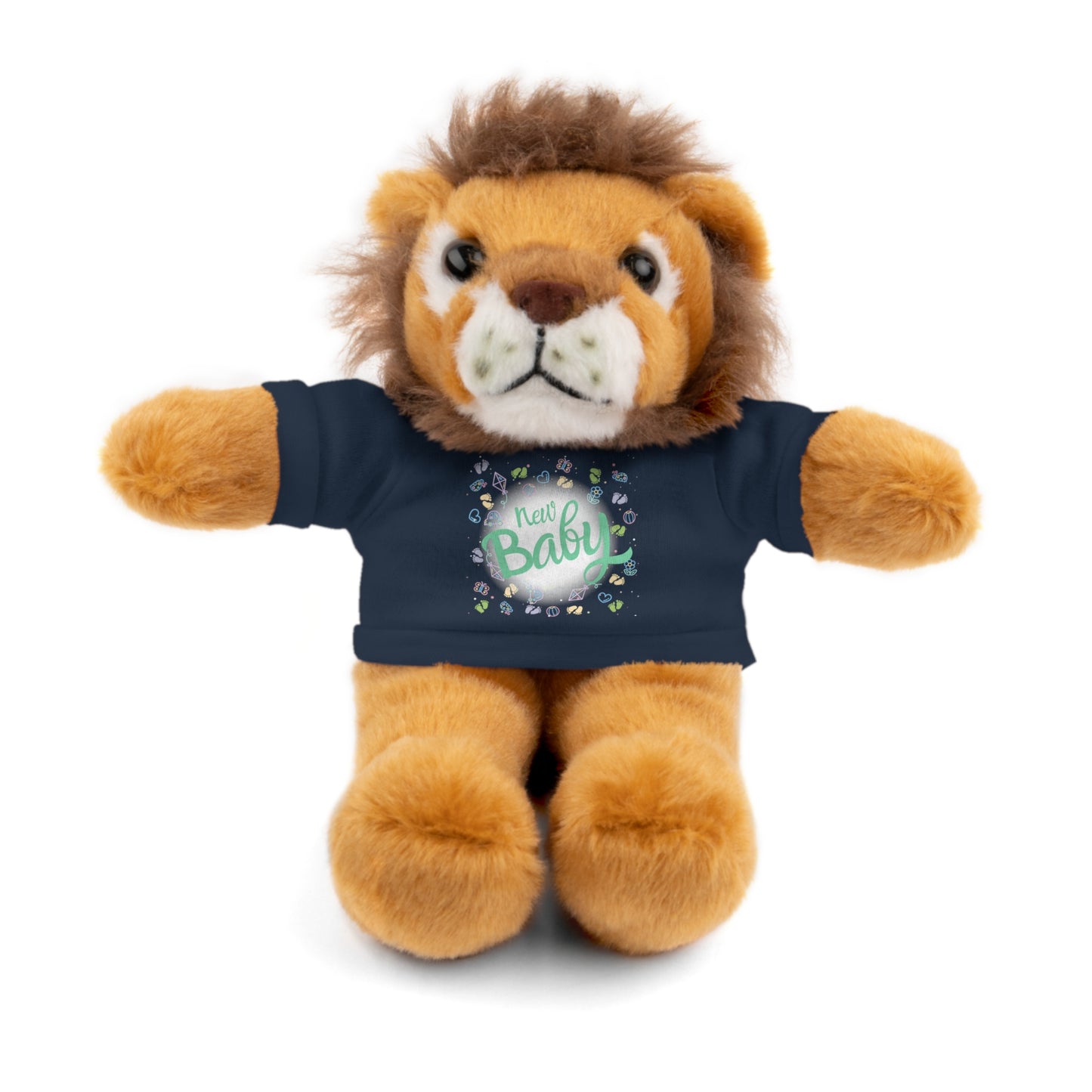 New Baby | Plush Toy with T-Shirt (10 Colors, 6 Animals)