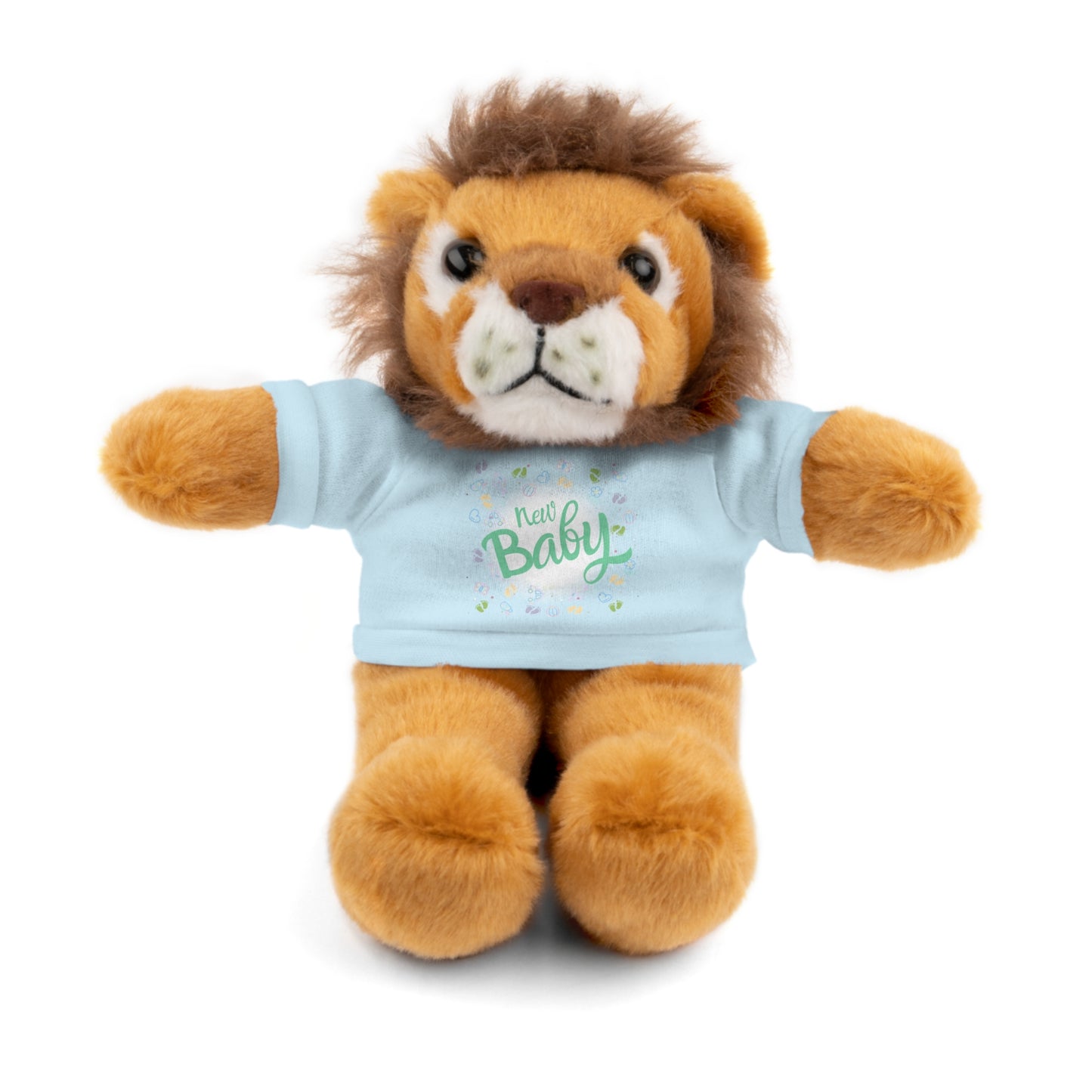 New Baby | Plush Toy with T-Shirt (10 Colors, 6 Animals)