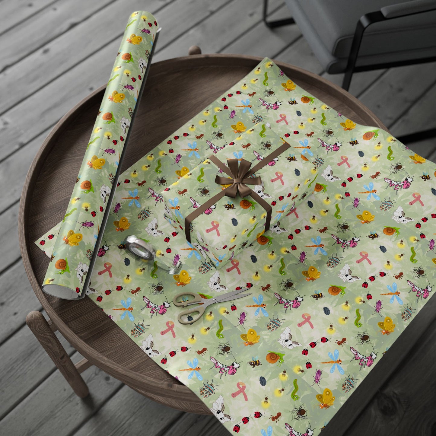 Life of Bugs Gift Wrap | Pretty Crawley Entomologist | Wrapping Paper
