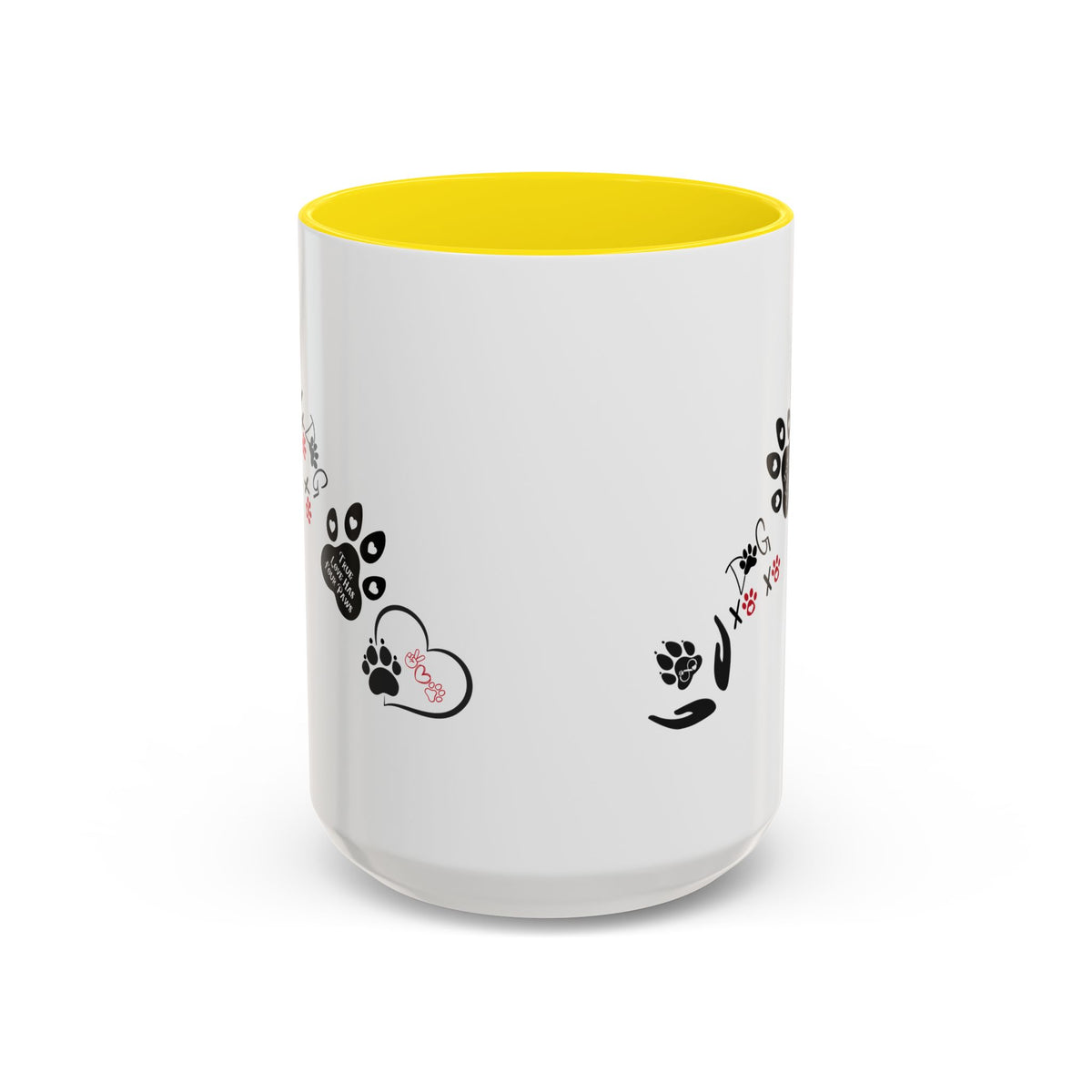 Dogs & Hearts Coffee Cup | Heart-Shaped Mug — Four Paws Heart-Shaped
