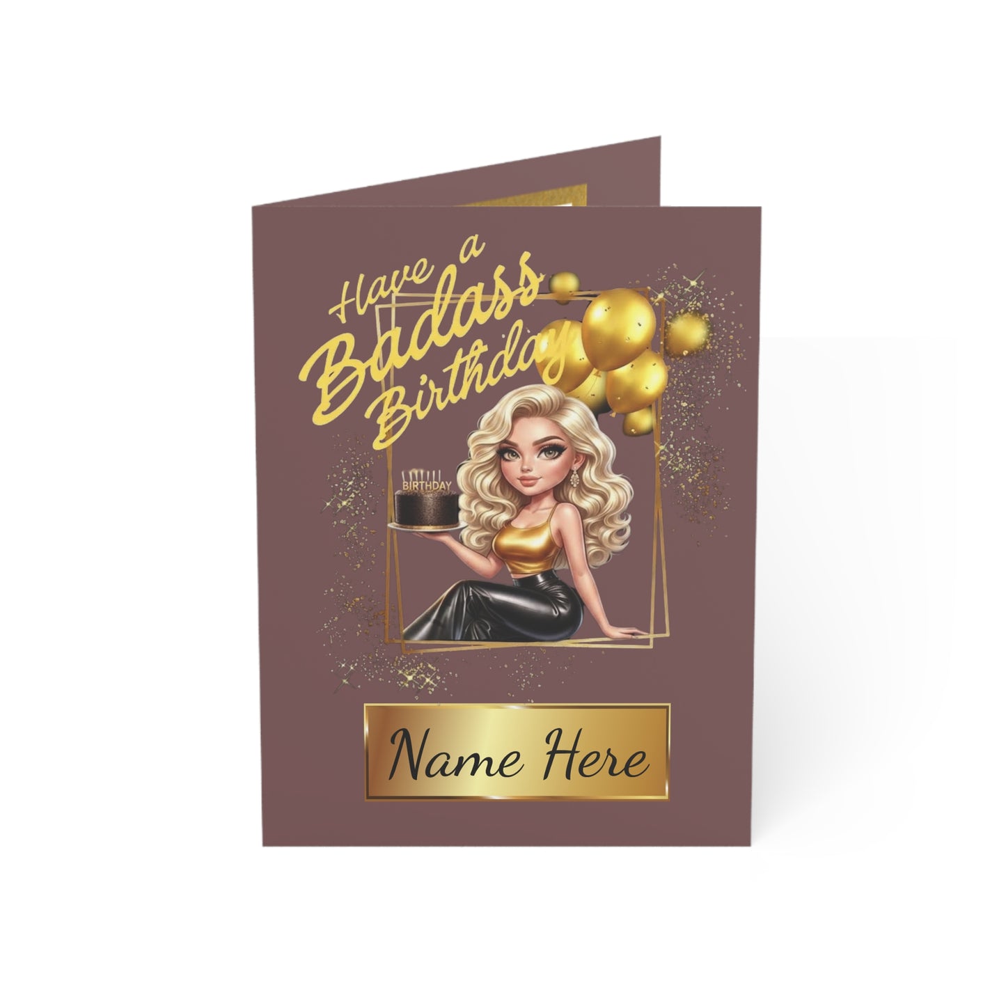 Badass Birthday (Hottie) Cards | Custom B-Day | Bombshell (1, 10 pcs)