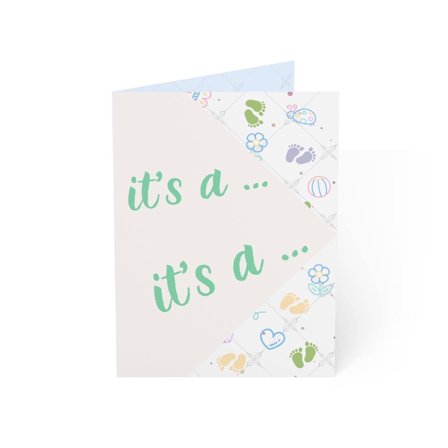 Surprise It’s a Boy Gender Reveal Greeting Cards — Pack of 1/10/30/50