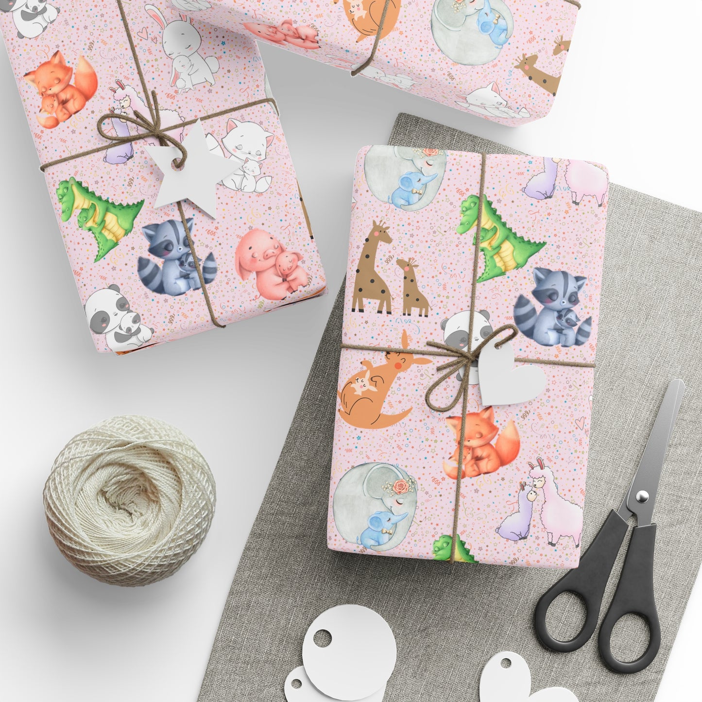 Little Hugs | (Pink) Gift Wrap Papers