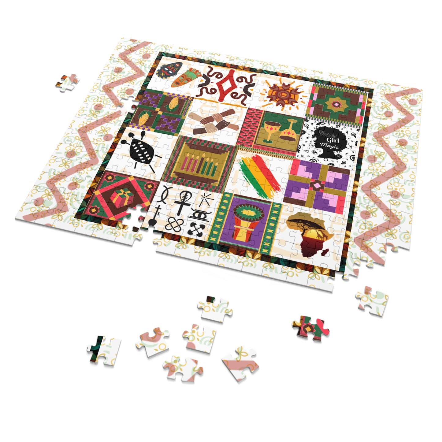Community Fun | Kwanzaa Jigsaw Puzzle (110 or 252, 500,1000-Piece)
