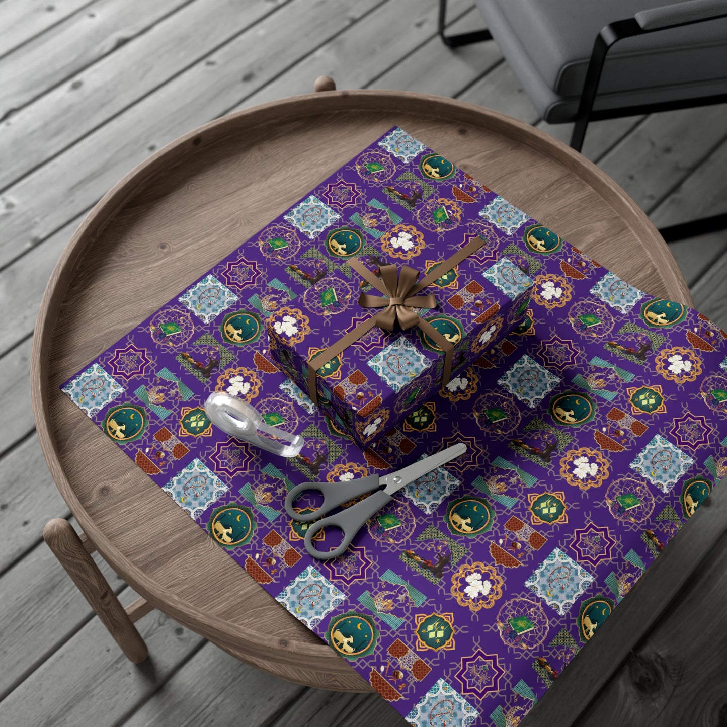 Mosaic (Deep Purple) | Muslim Inspired | Gift Wrap Papers