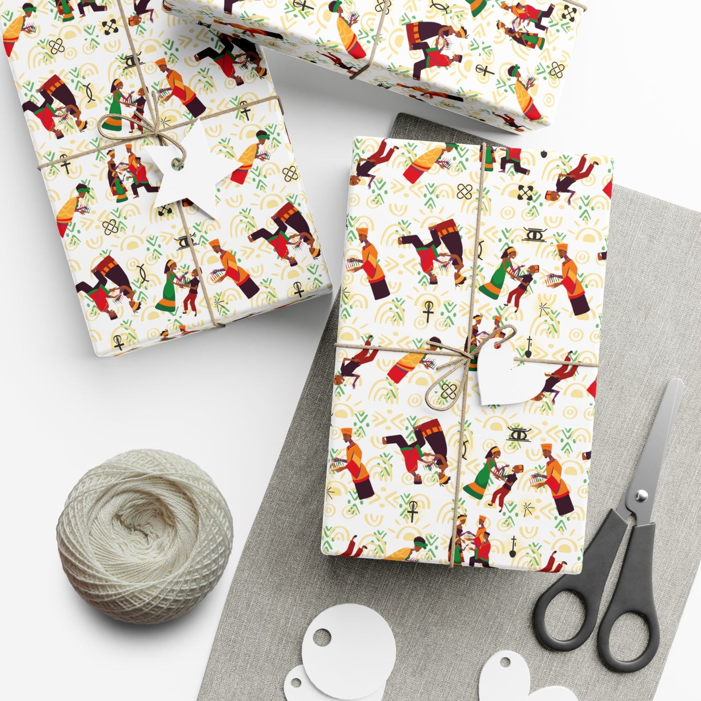 Family Kinara | Kwanzaa Inspired | Wrapping Paper