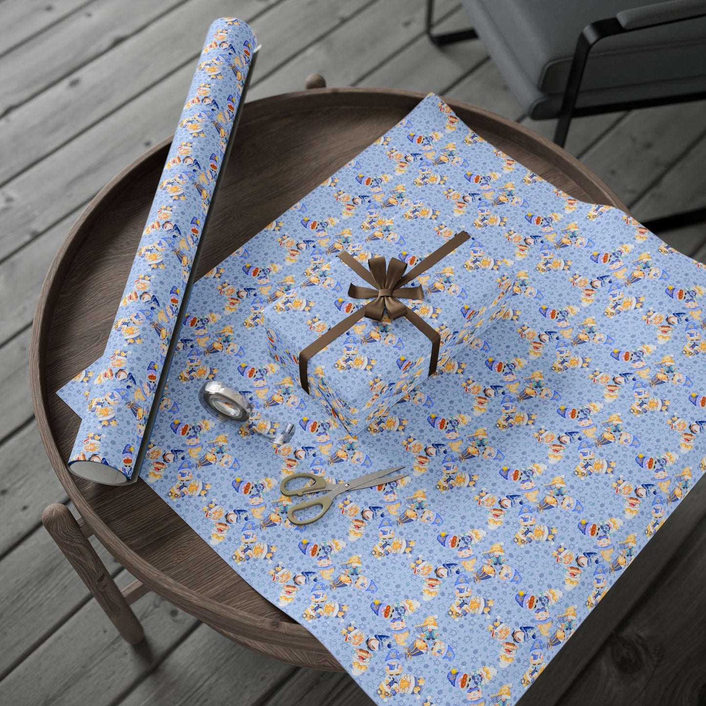 Wrapping Paper - Gnomeukkah | Jewish Inspired