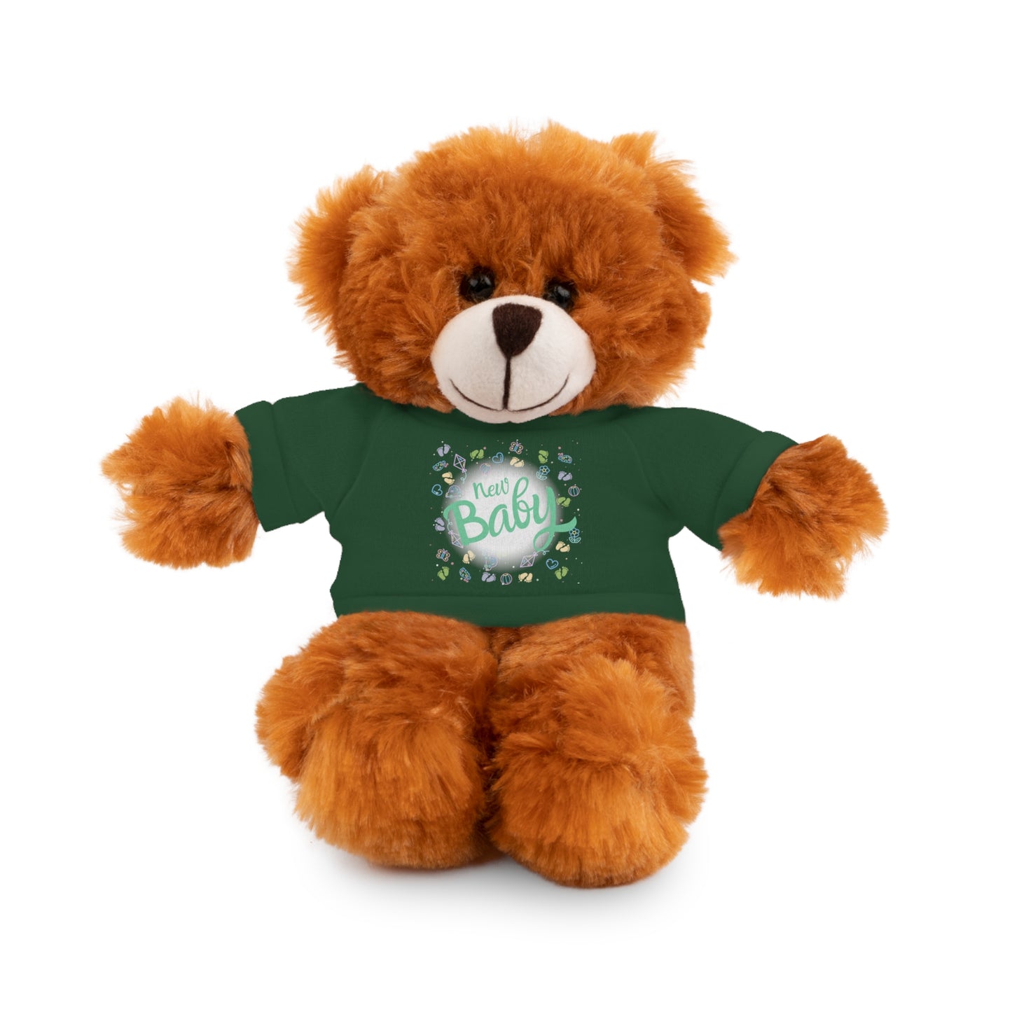 New Baby | Plush Toy with T-Shirt (10 Colors, 6 Animals)