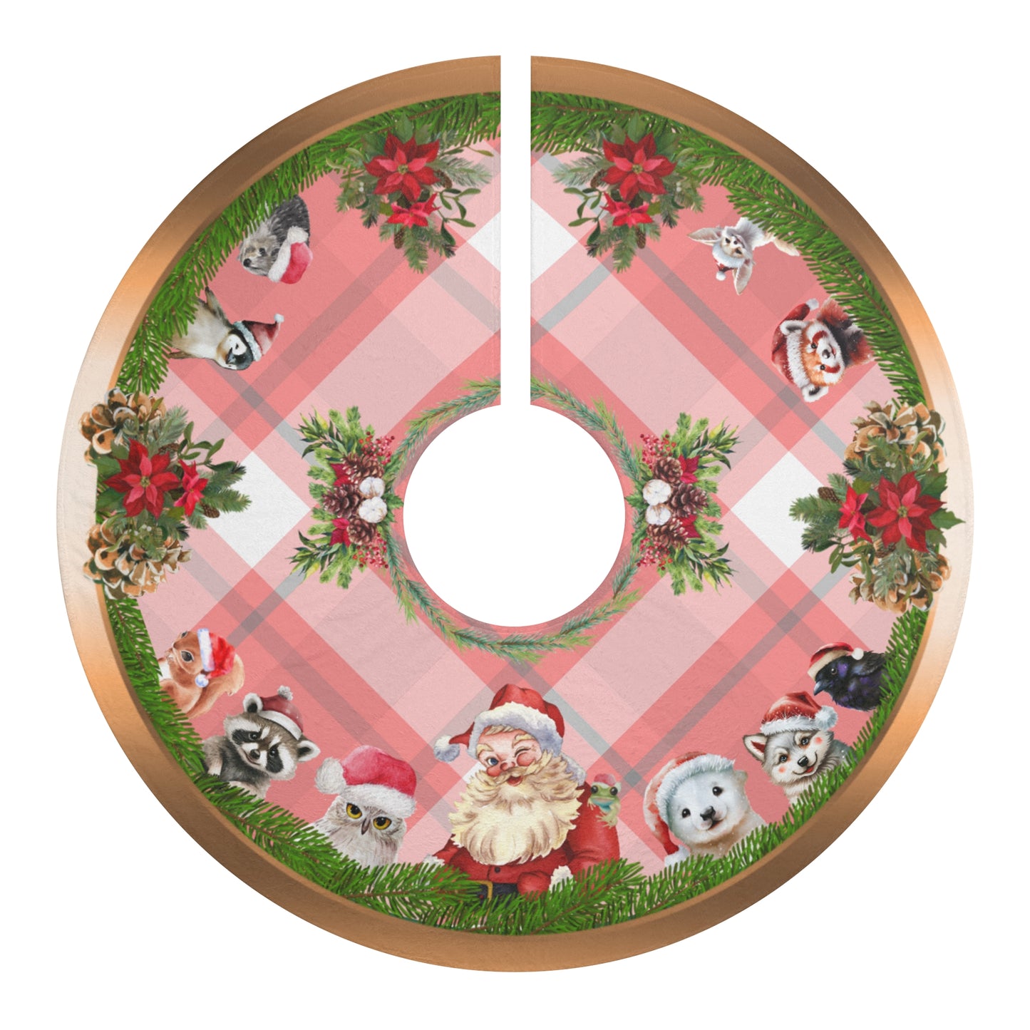 Santa and Critters | Tree Skirts