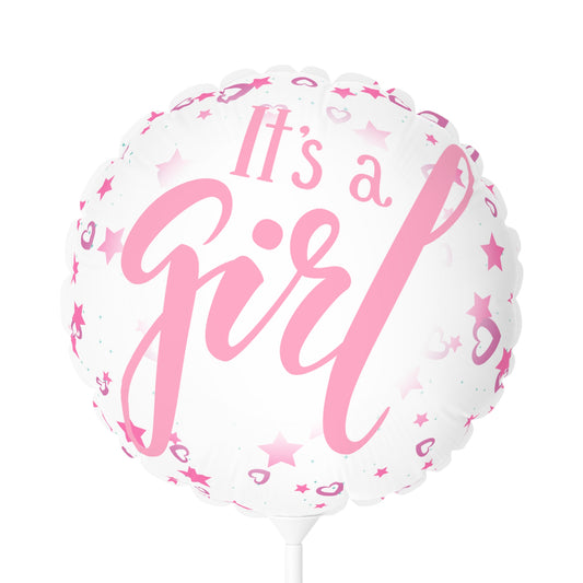 It’s a Girl | New Arrival Balloon (Round and Heart-shaped), Air Only 11"