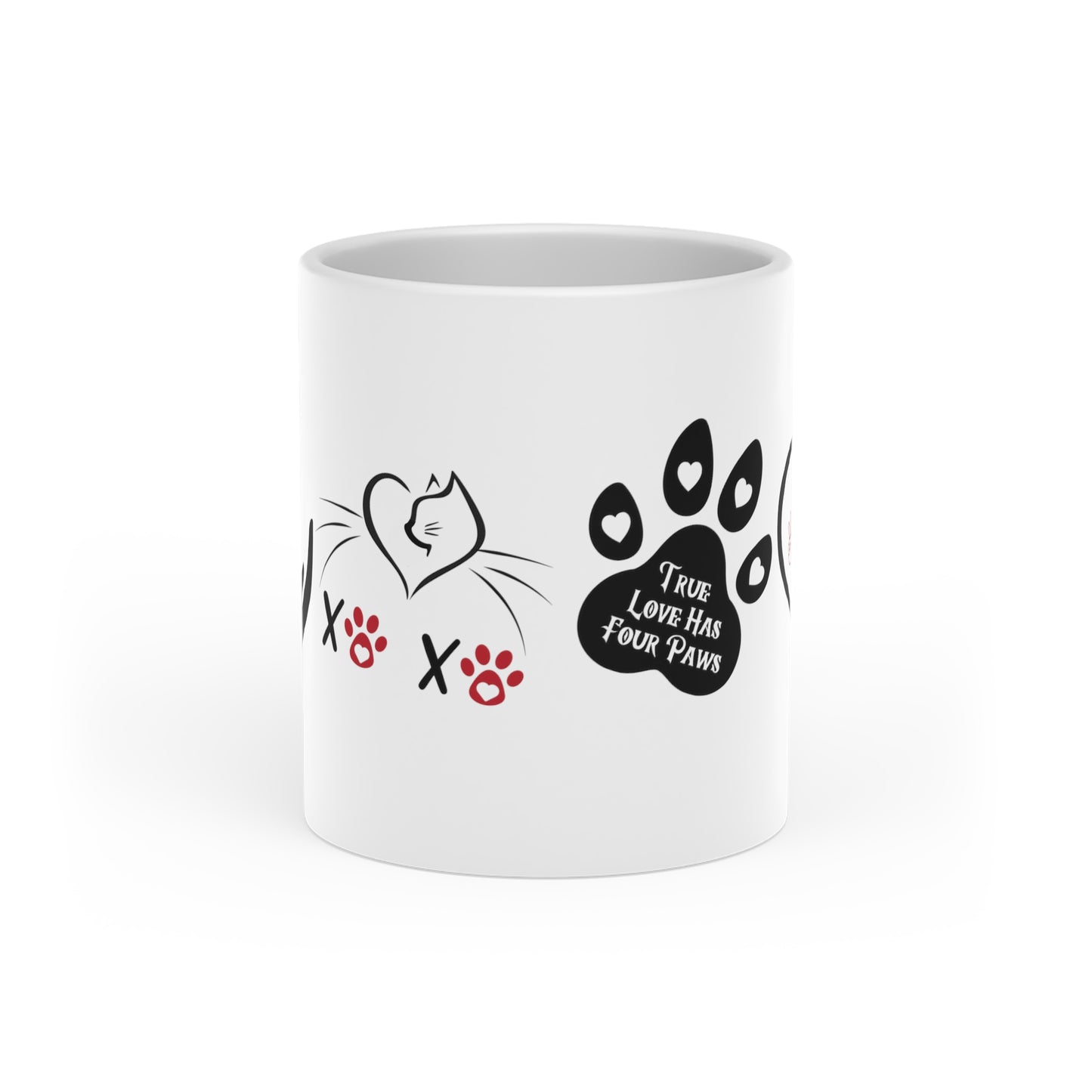 XOXO CAT  Heart-Shaped Mug