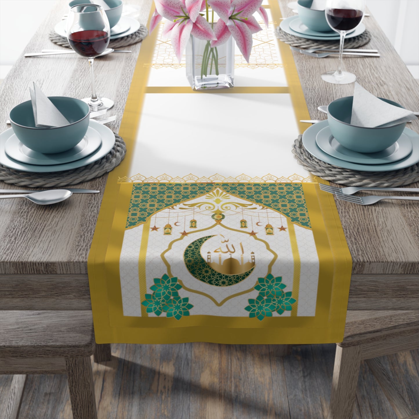 Hope and Peace | Muslim Inspired | Table Runner (Poly)