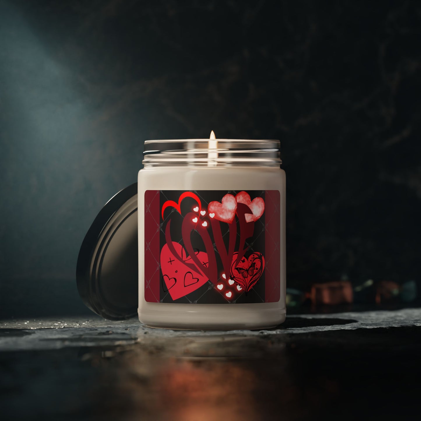 Heart Love - Aroma Romance Candle | Scented Soy Candle (9 oz)