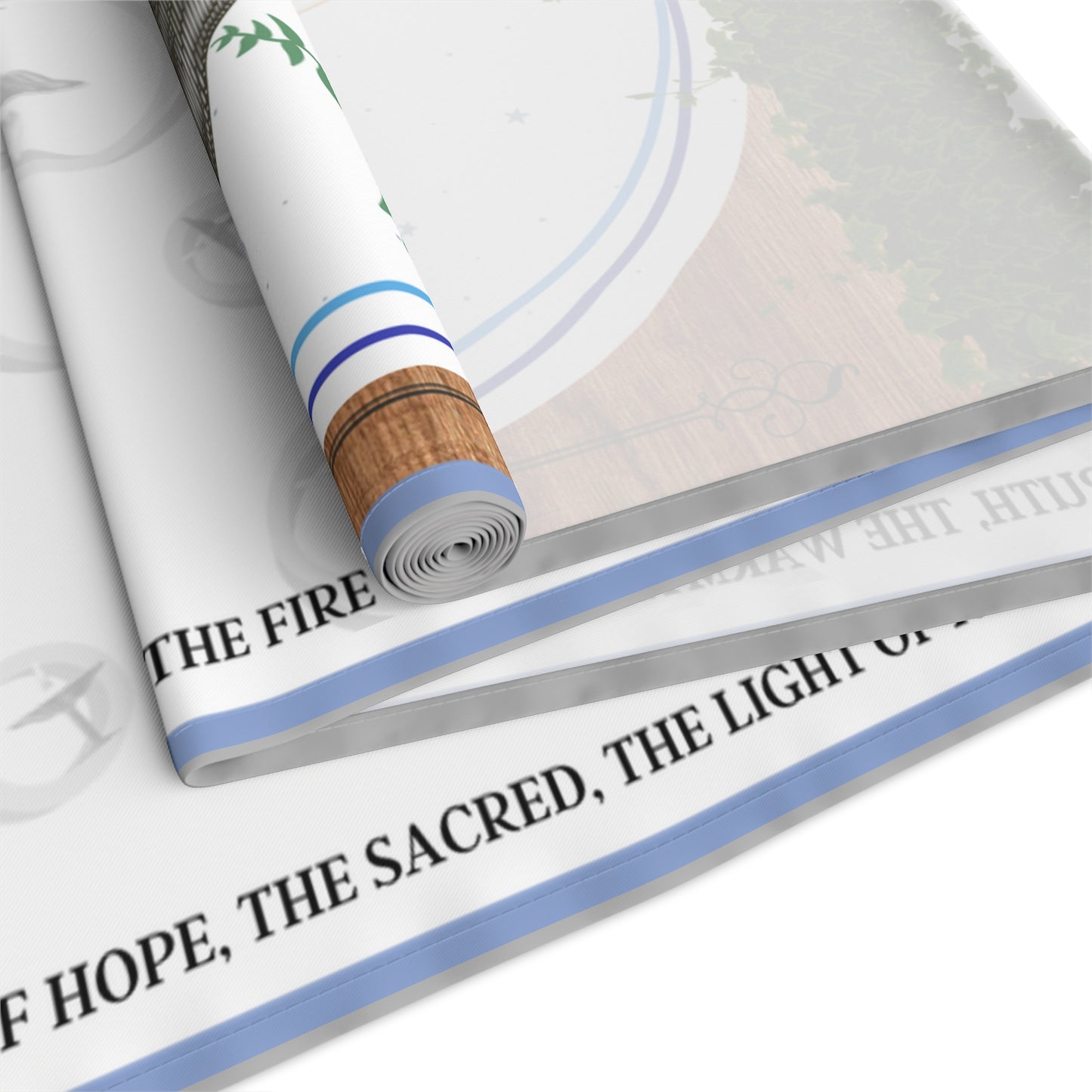 The Flaming Chalice | UUs / CUUPs Feast | Table Runner (Cotton, Poly)