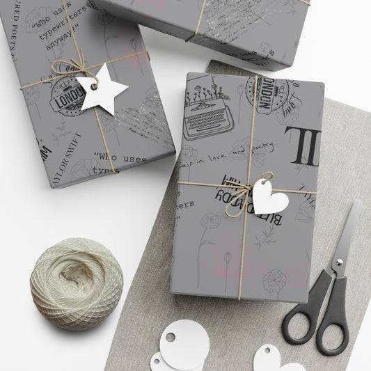 Tortured Poets | Silver | Wrapping Papers