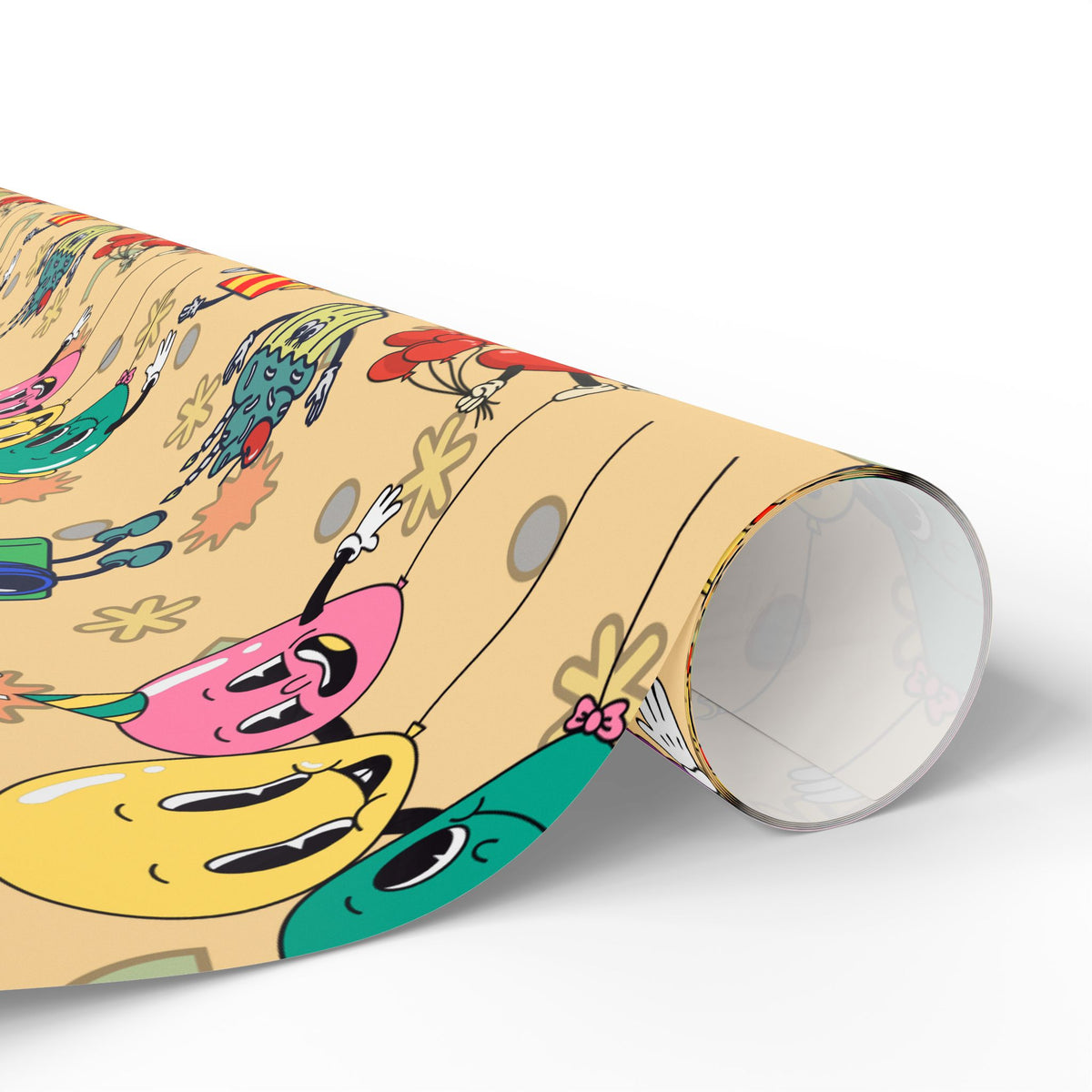 Loonies Birthday Party Gift Wrap | The Yellow Funnies | Cartoonist Wrapping Paper