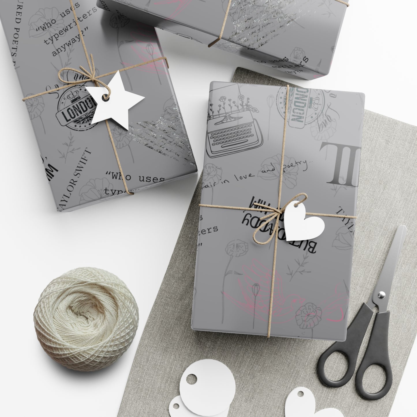 Tortured Poets | Silver | Wrapping Papers