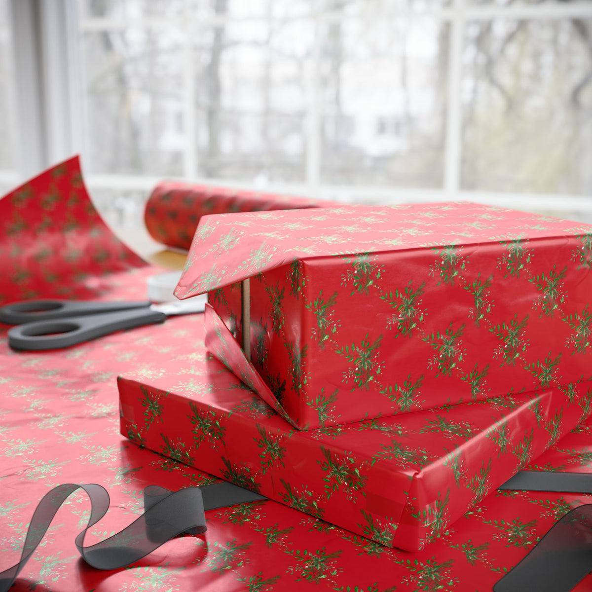 Simple Garland Lattice | Holiday Patterns Wrapping Paper