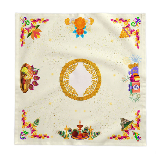 Indian Banquet Tablecloth | Puja Inspired | Celebration Table Decor