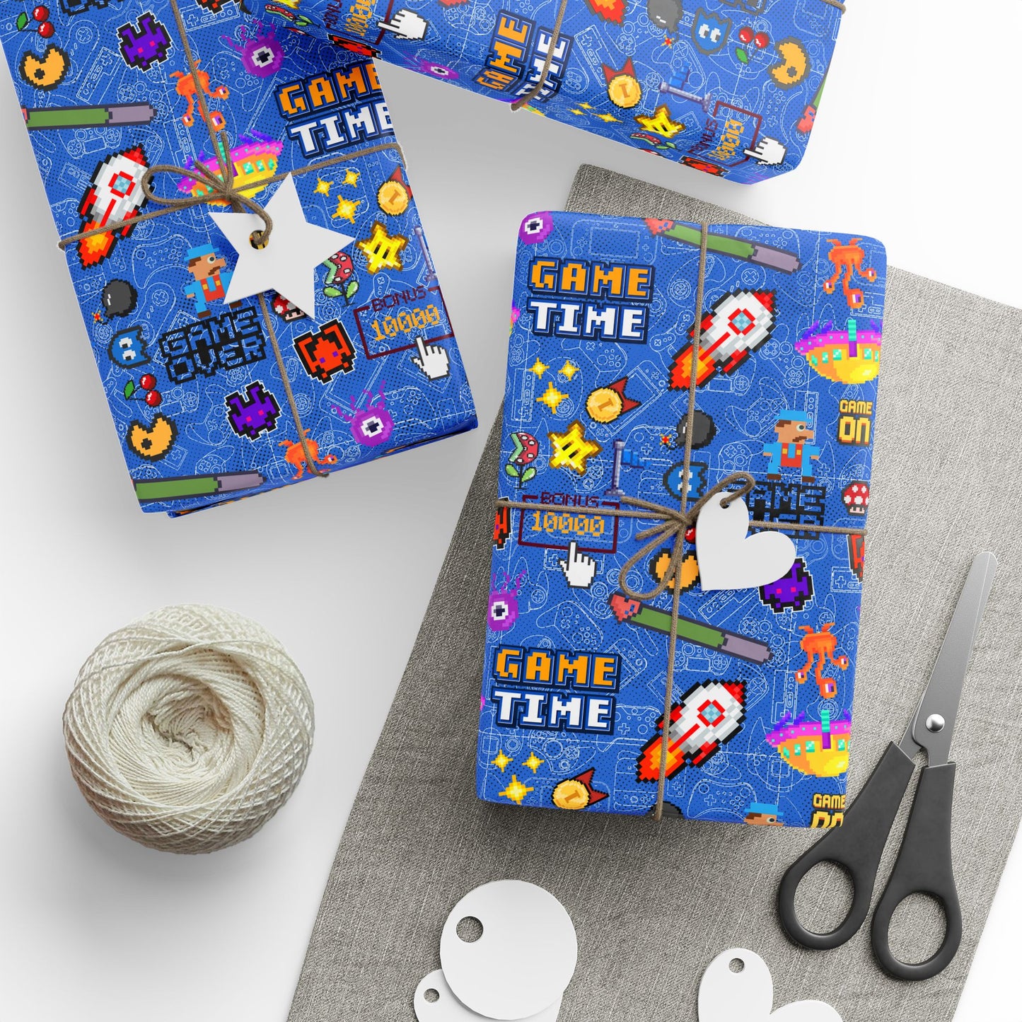 Vintage Gaming Gift Wrap | Join Like Subscribe Now | Gamers Lifetime Membership Wrapping Paper