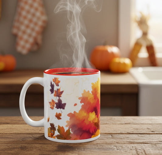 Autumn Fields Two-Tone Accent Mug (11oz)