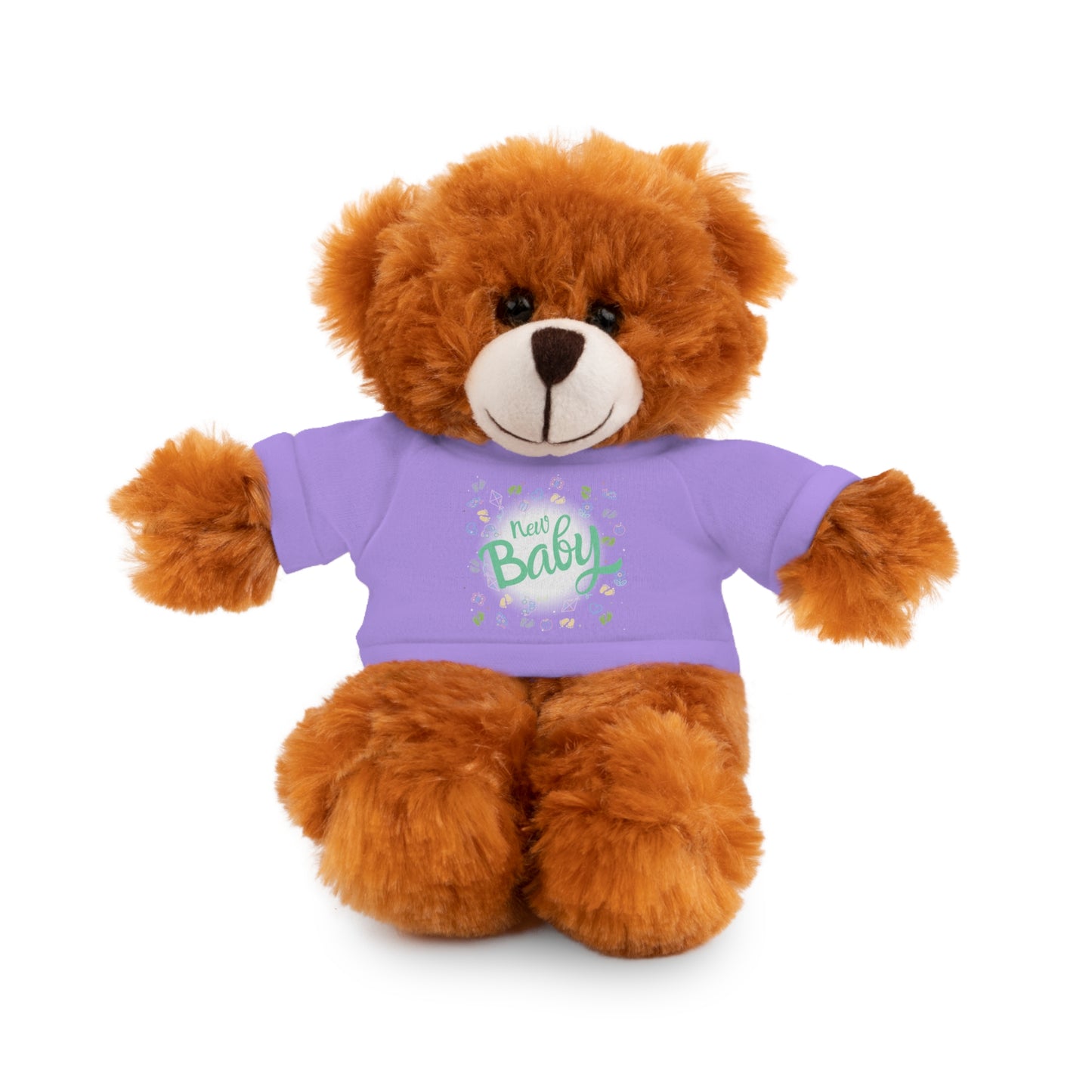 New Baby | Plush Toy with T-Shirt (10 Colors, 6 Animals)