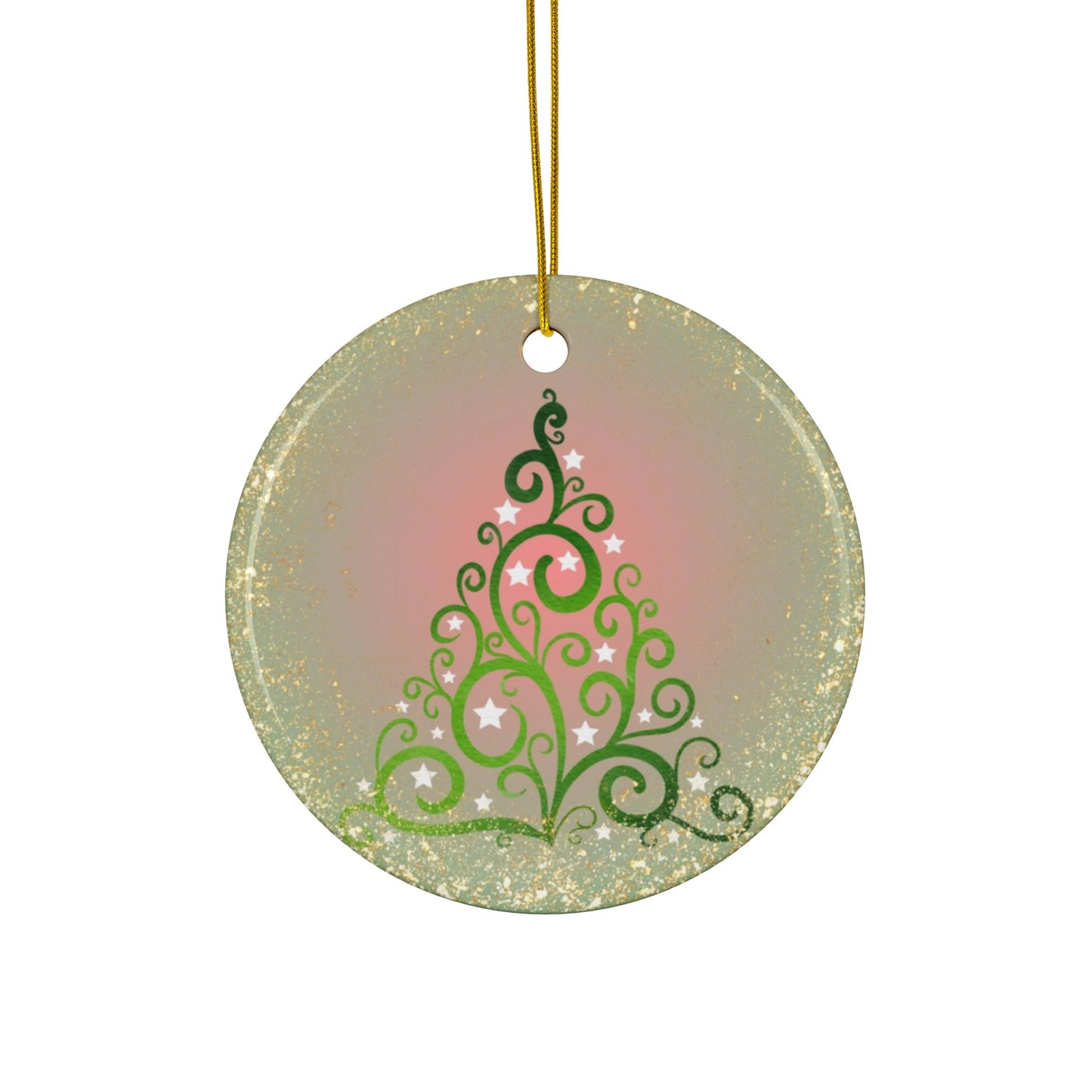 Joyous | Gold Tree | Heirloom Ceramic Ornaments (1pc, 3pcs, 5pcs, 10pcs)