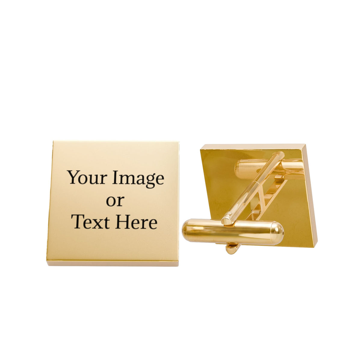 Personalized Square Cufflinks | Custom Engraved Men's Gift