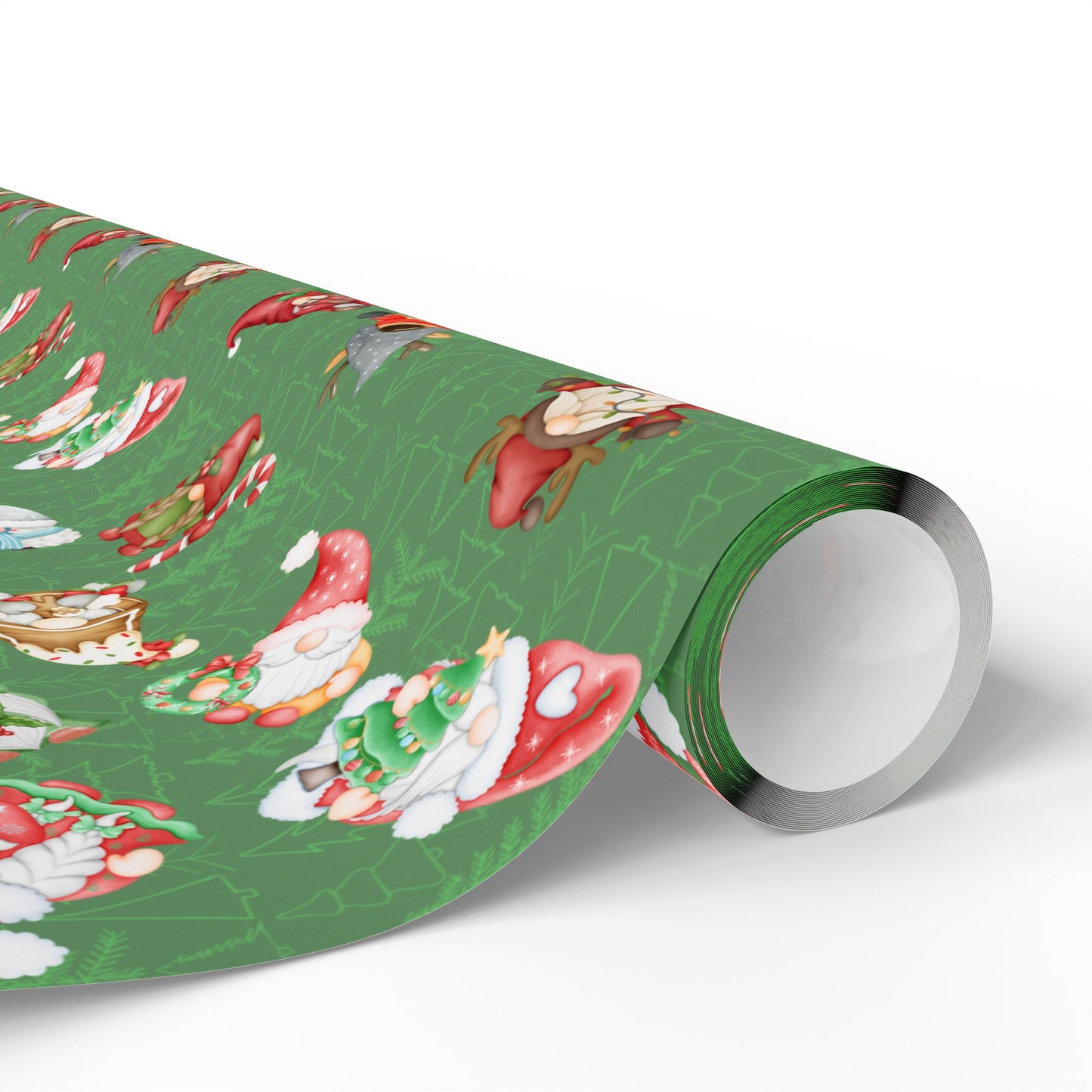 Wrapping Papers - Gnomemas Eve Delightful Gnomes Holiday Best Design