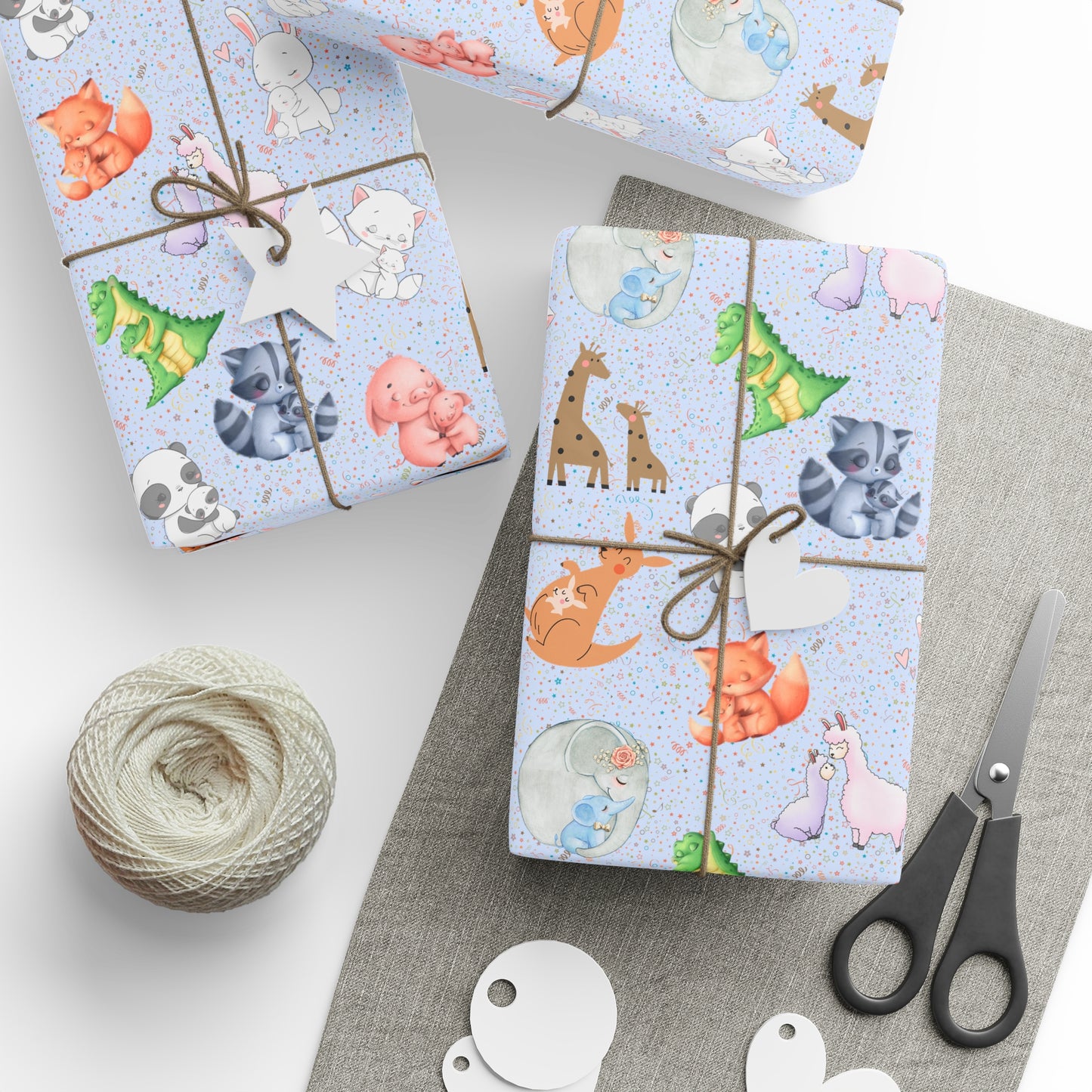 Little Hugs | (Blue) Gift Wrap Papers