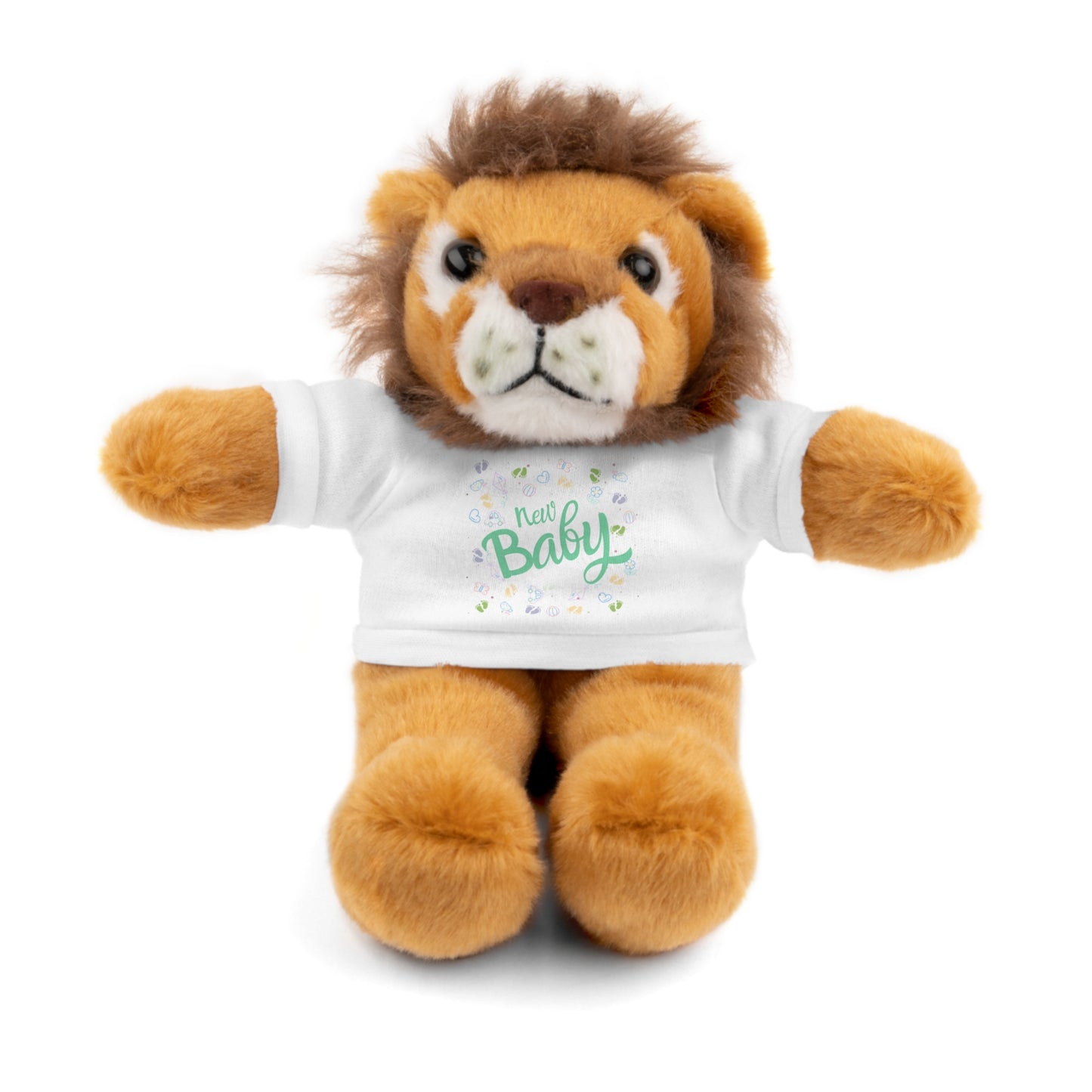 New Baby | Plush Toy with T-Shirt (10 Colors, 6 Animals)