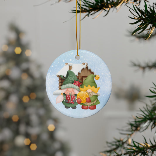 Santa’s Gnomes | Heirloom Ceramic Ornaments (1pc, 3pcs, 5pcs, 10pcs)