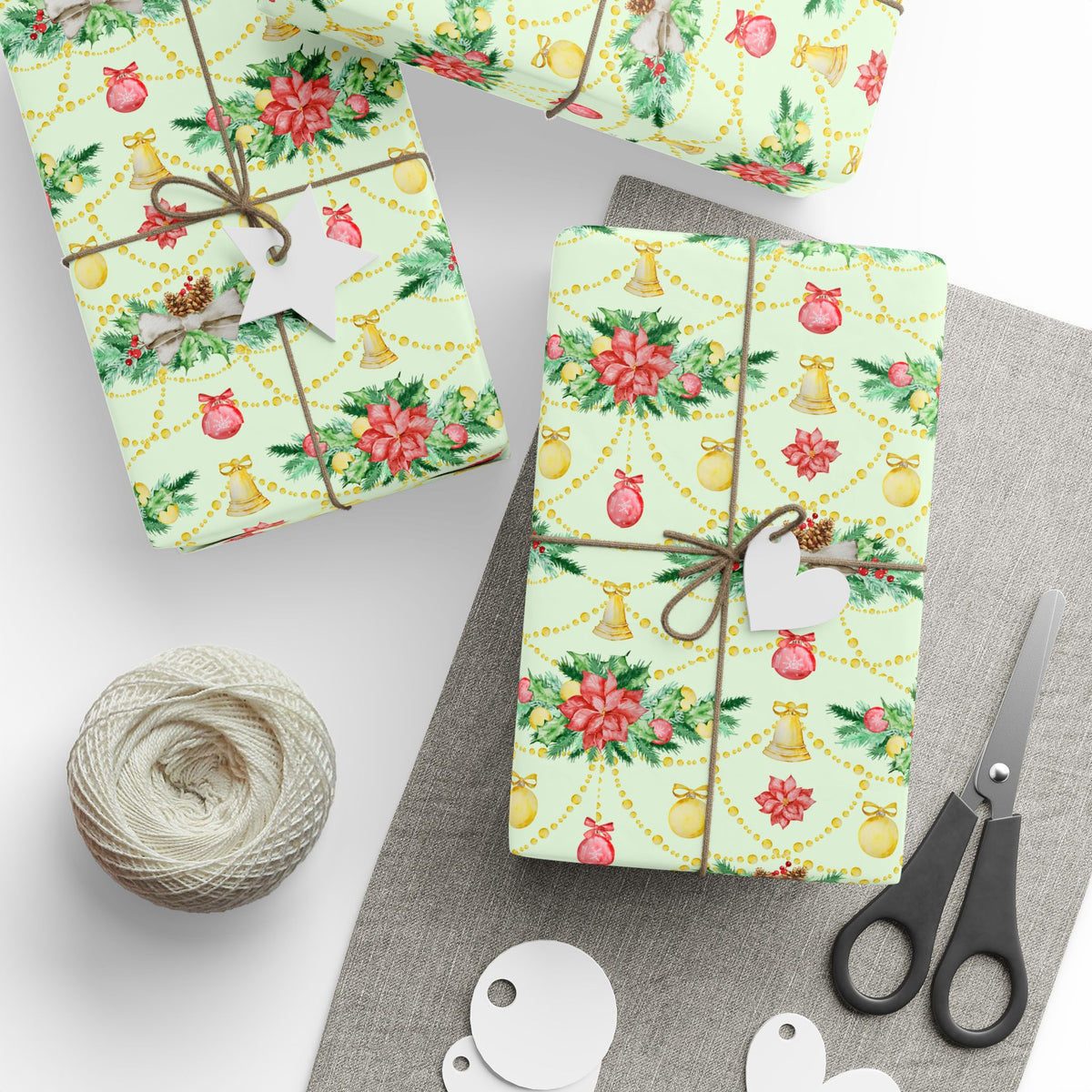 Festive Greenery Christmas | Garlands of Christmas | Holiday Wrapping Paper