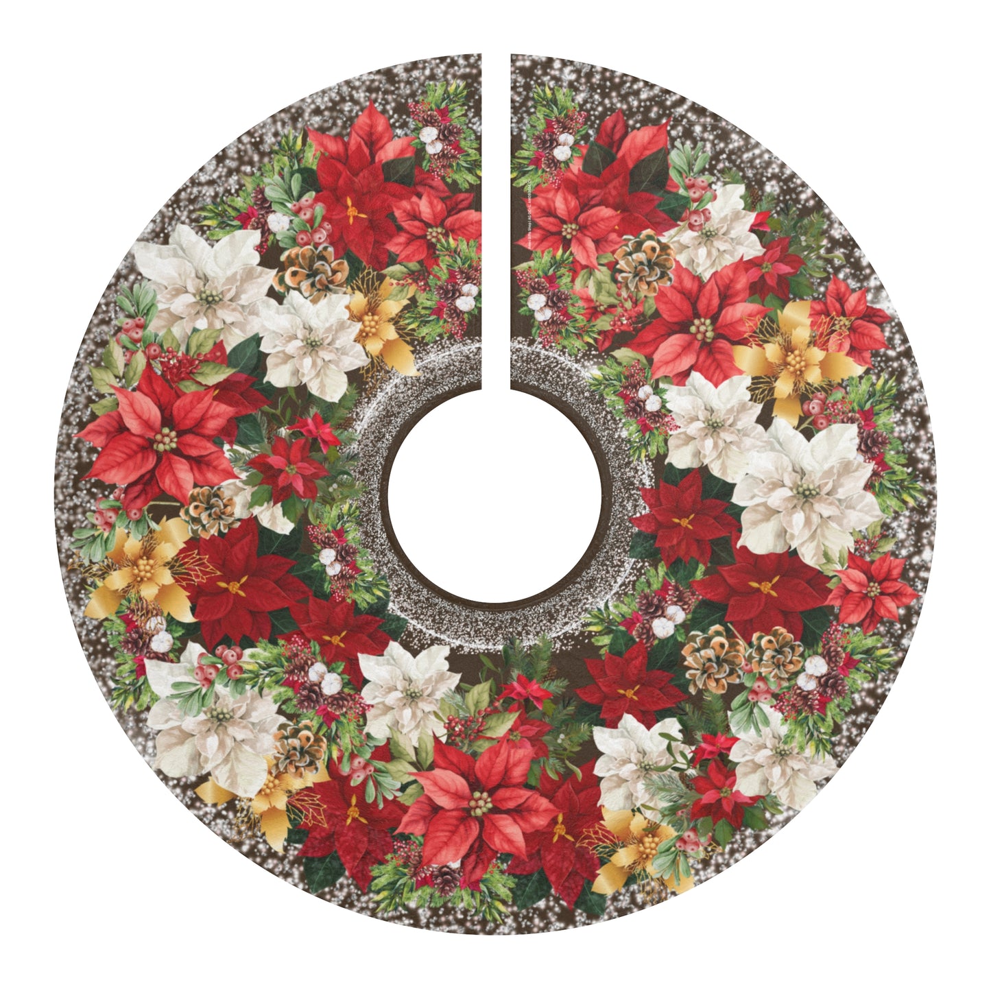 Poinsettia Garden | Tree Skirts