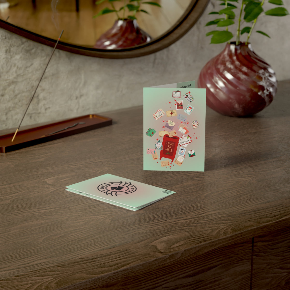 Letters to Santa | Santa, Don't Be Late | Blank Greeting Card