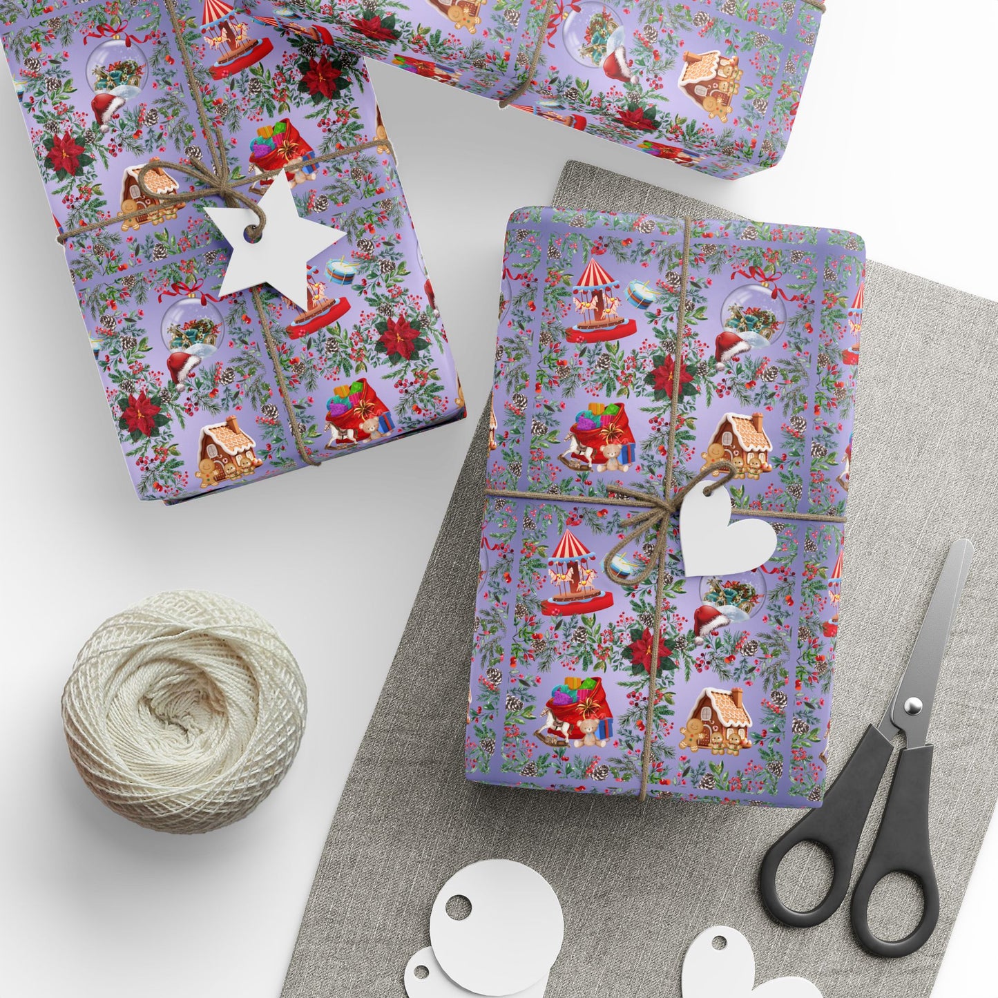 Wrapping Papers - Fond Memories Holiday Tradition Design