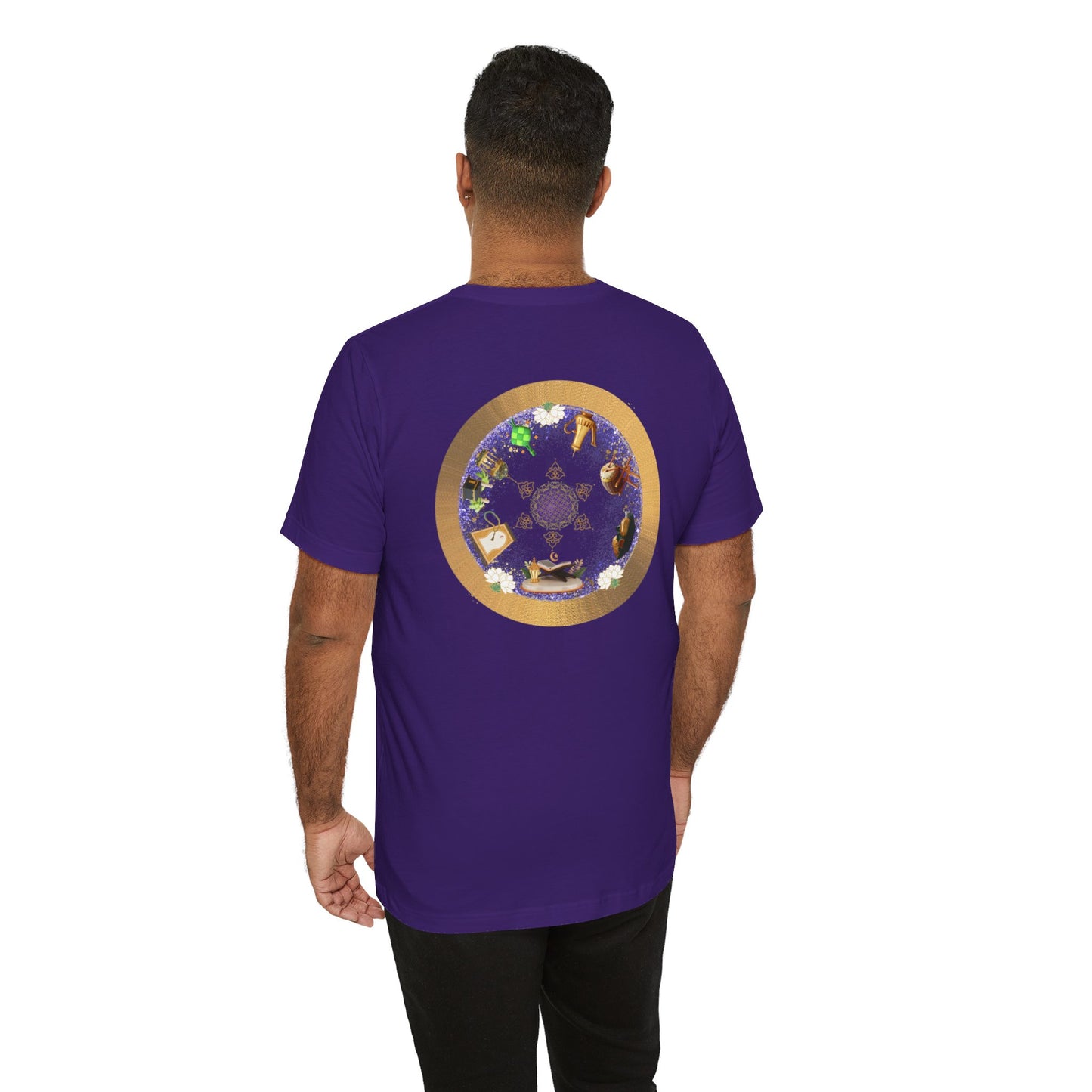 Purple and Gold |  Muslim Inspired Short Sleeve Tee | Unisex Jersey