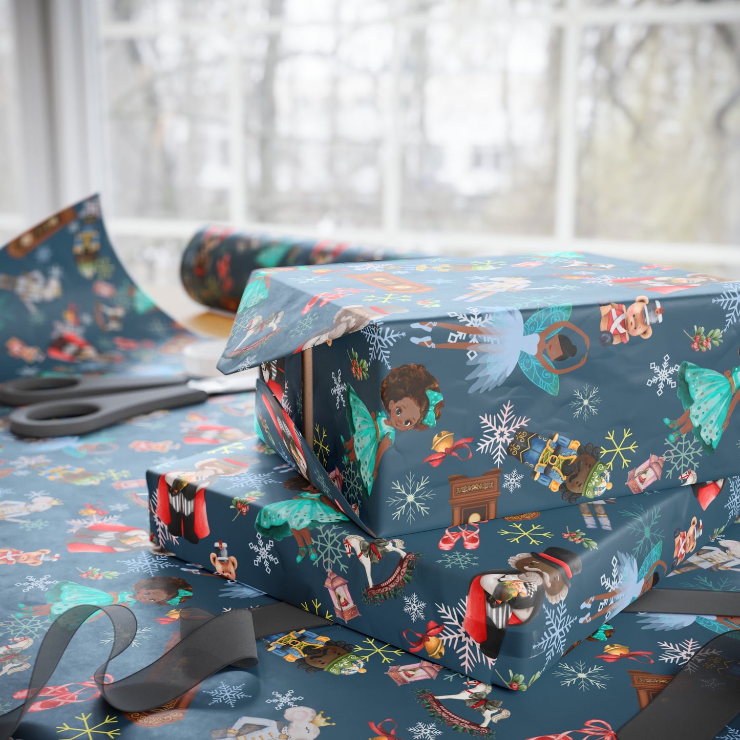 Hot Chocolate Nutcracker Wrapping Paper