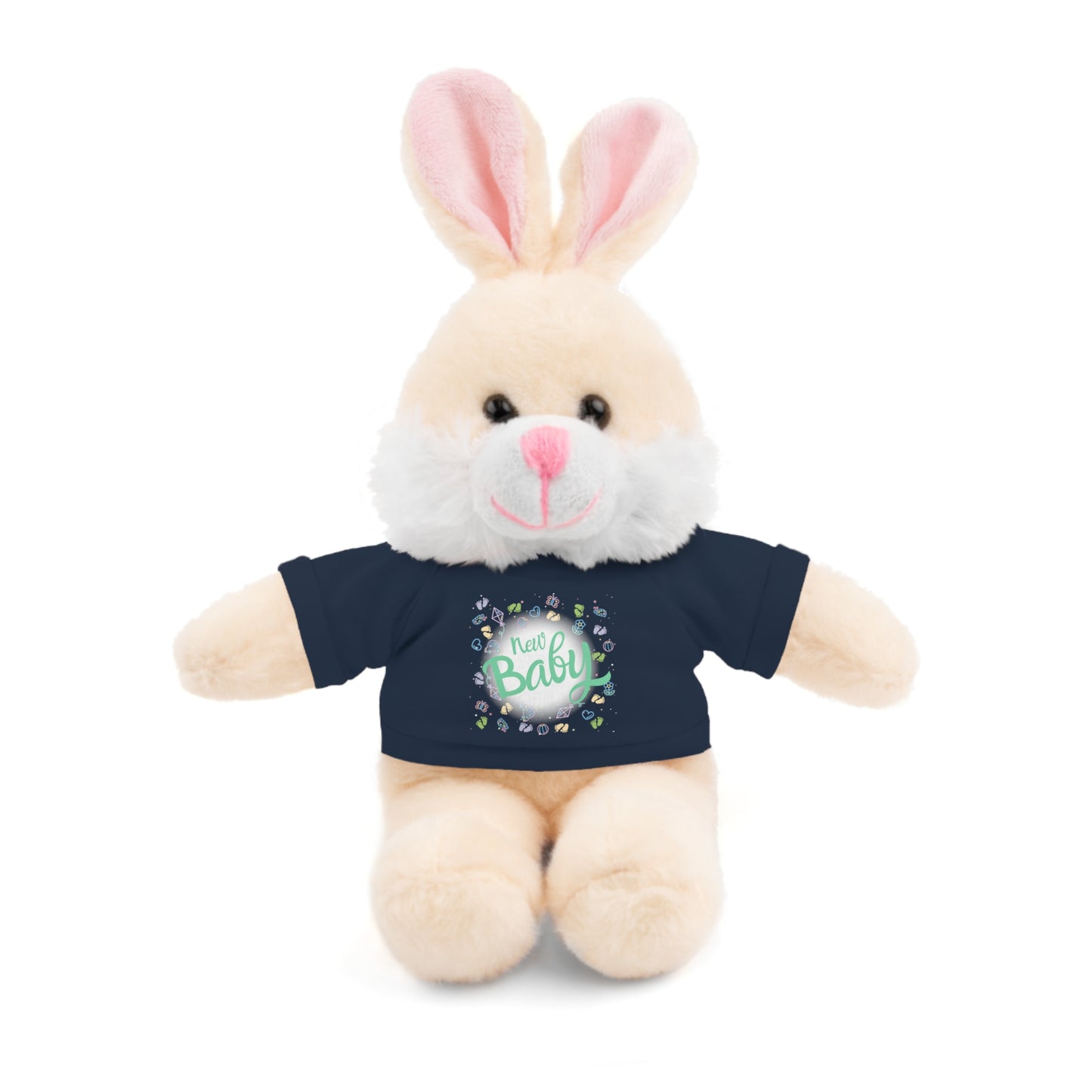 New Baby | Plush Toy with T-Shirt (10 Colors, 6 Animals)