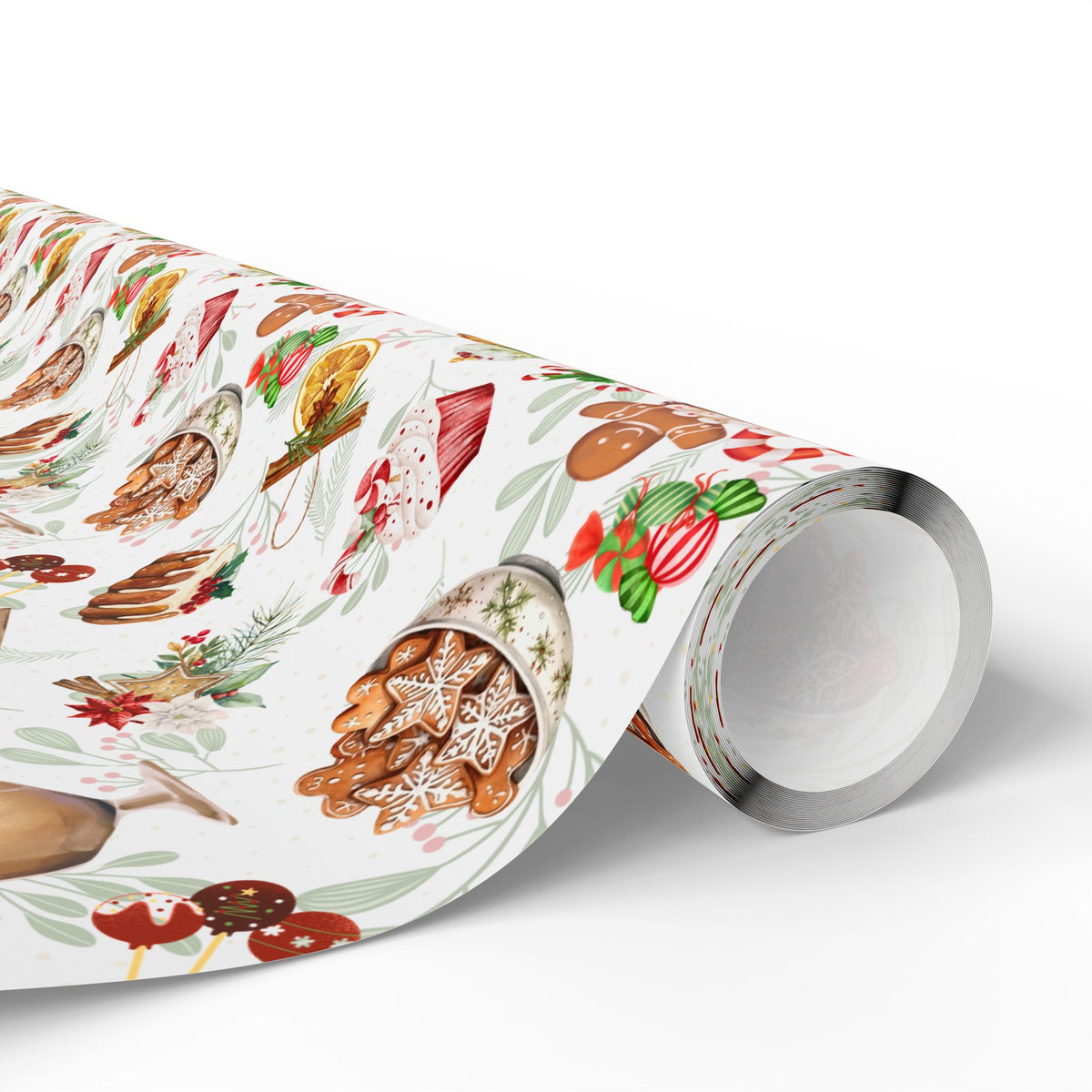 Sweet Holidays | Sugar and Spice of the Season | Festive Patterns Wrapping Paper