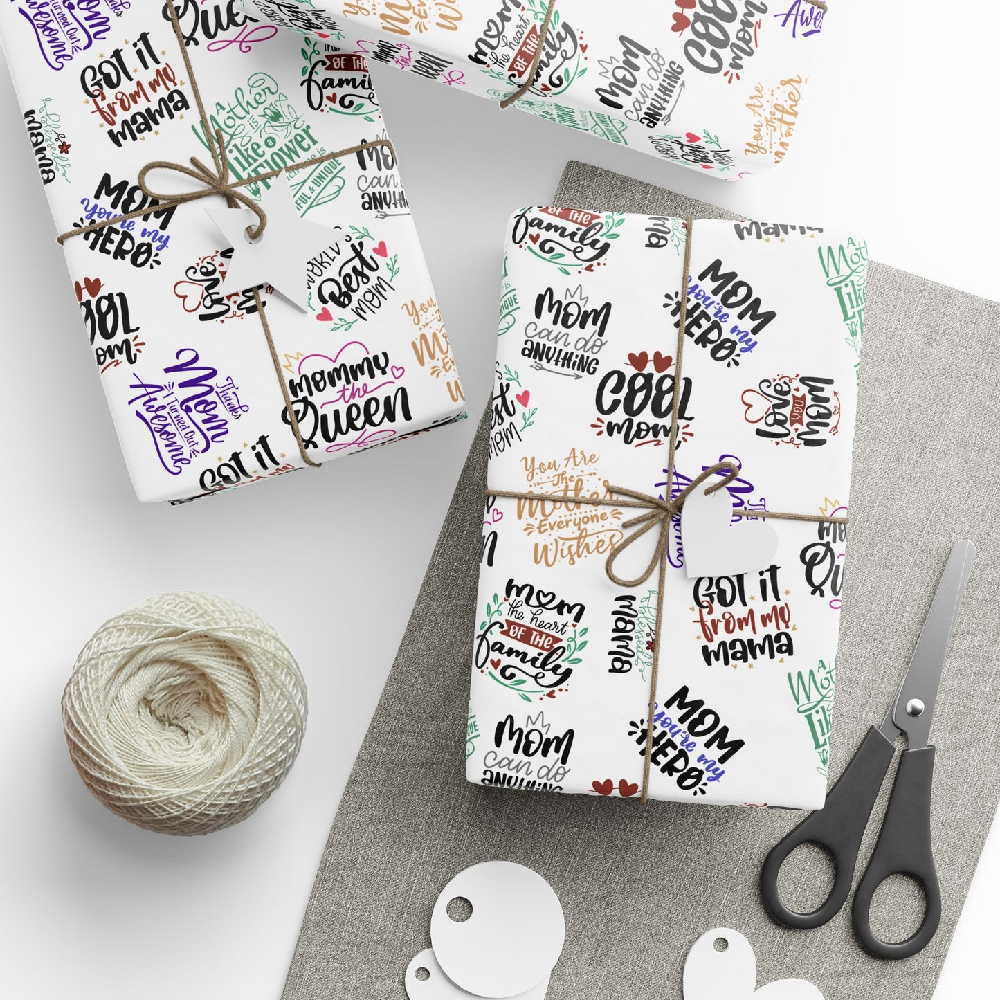 Moms are the … | Love My Mom Wrapping Papers